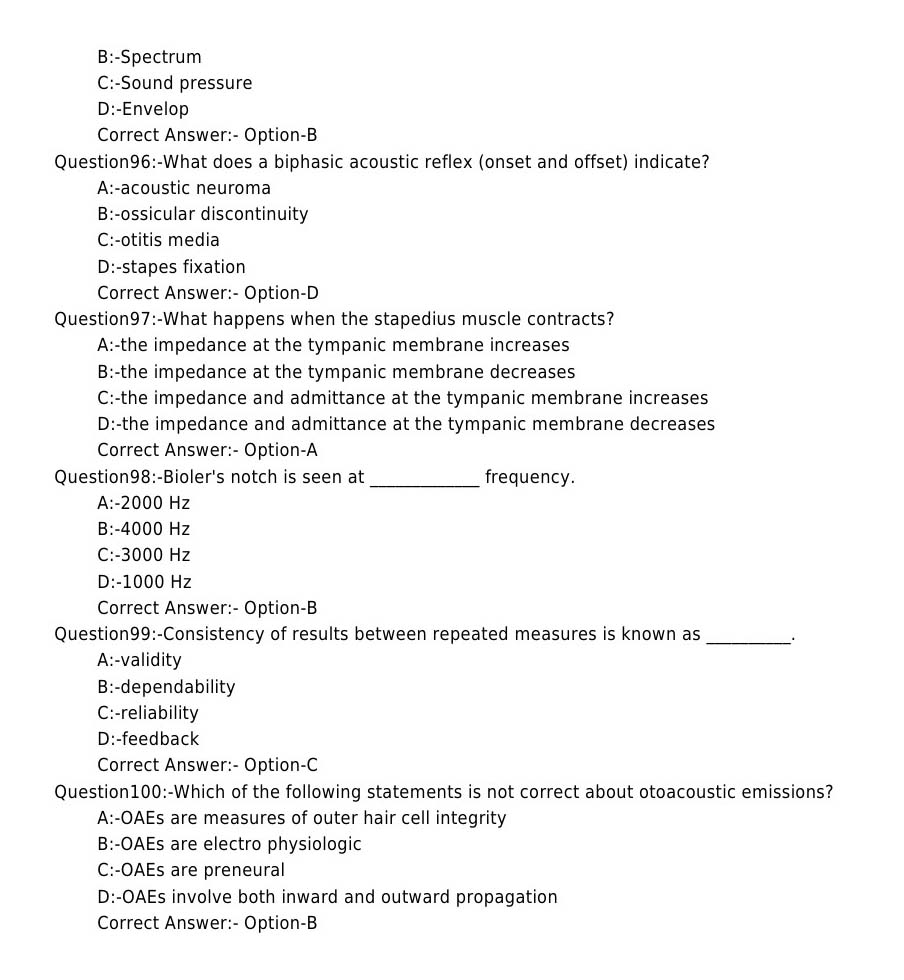 KPSC Audiologist and Speech Pathologist Exam 2019 Code 412019OL 11