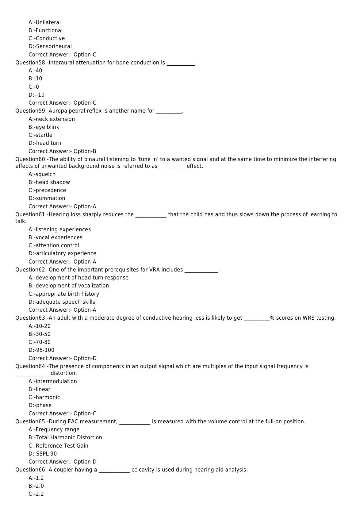 KPSC Audiologist and Speech Pathologist Exam 2019 Code 412019OL 7