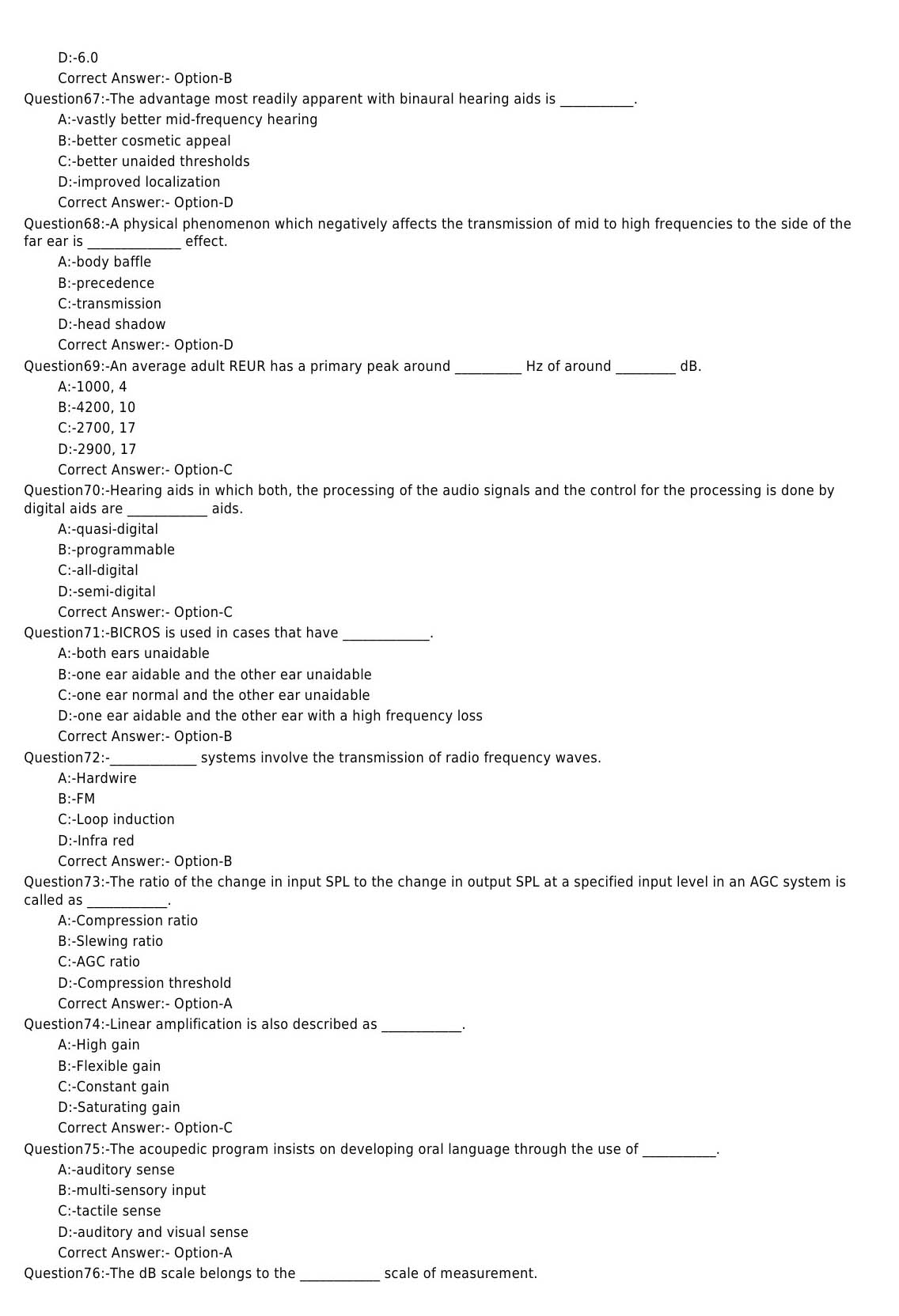 KPSC Audiologist and Speech Pathologist Exam 2019 Code 412019OL 8