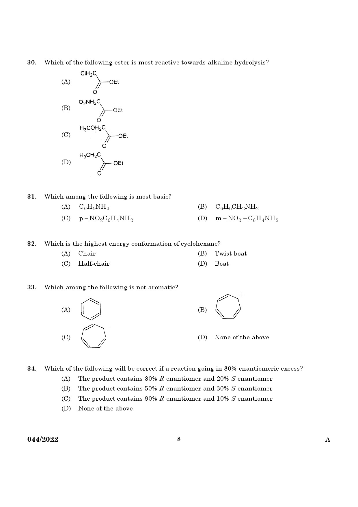 KPSC Archaeological Chemist Exam 2022 Code 0442022 6