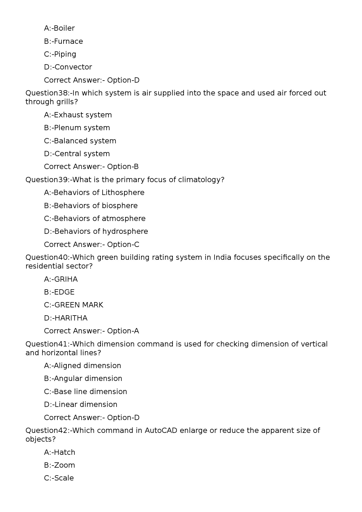 KPSC Architectural Draftsman Grade II Exam 2023 Code 952023OL 8