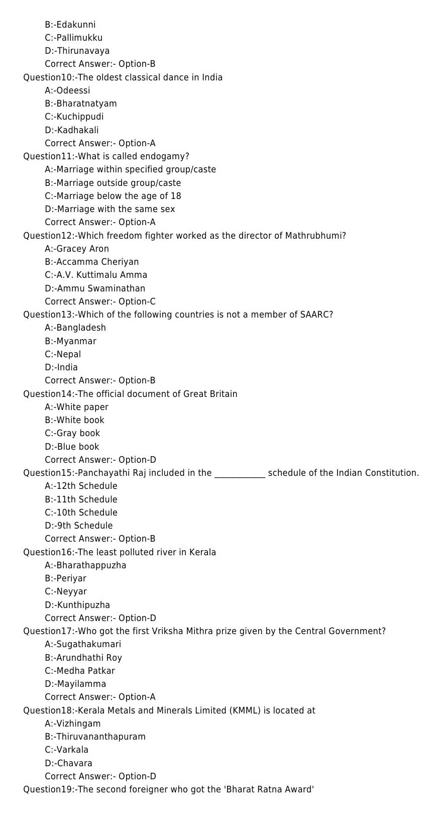 KPSC Architectural Head Draftman Exam 2016 Code 742016OL 2