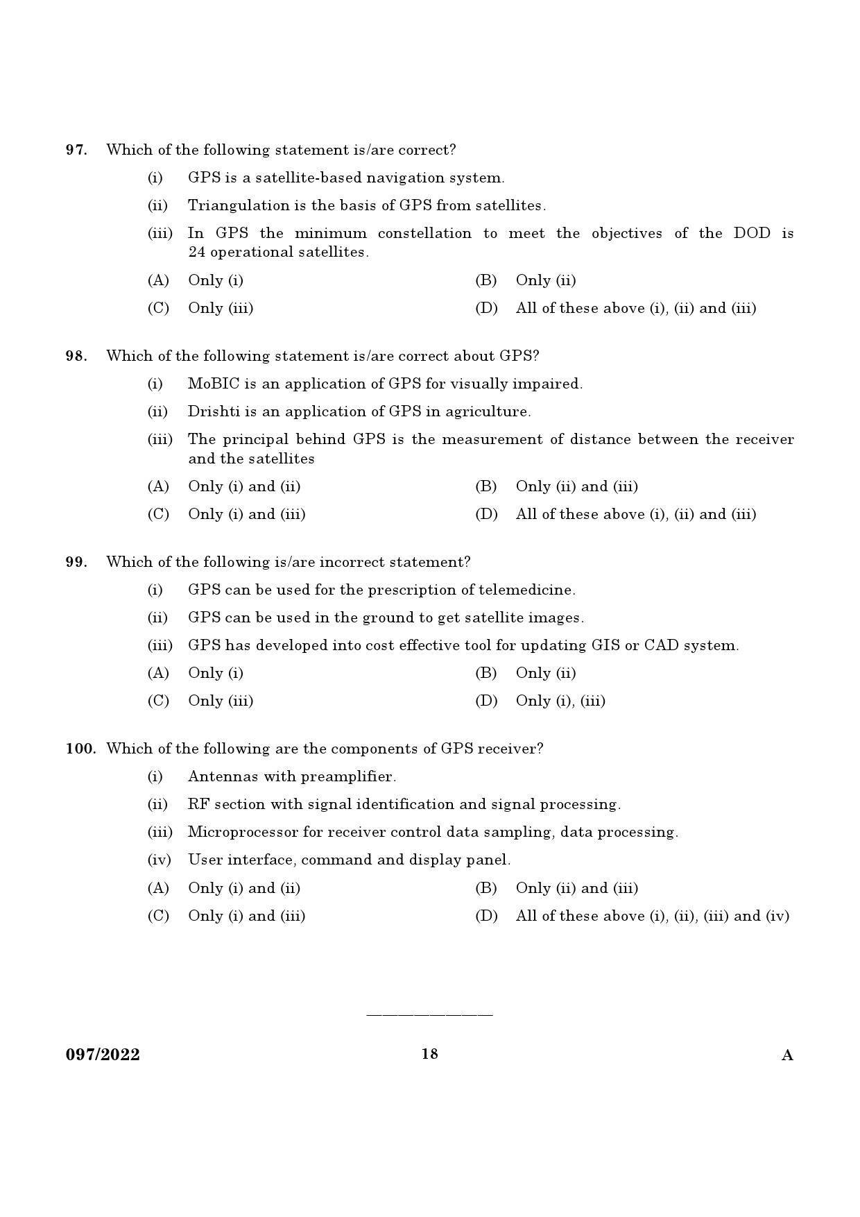 KPSC Draftsman and Surveyor Exam 2022 Code 0972022 16