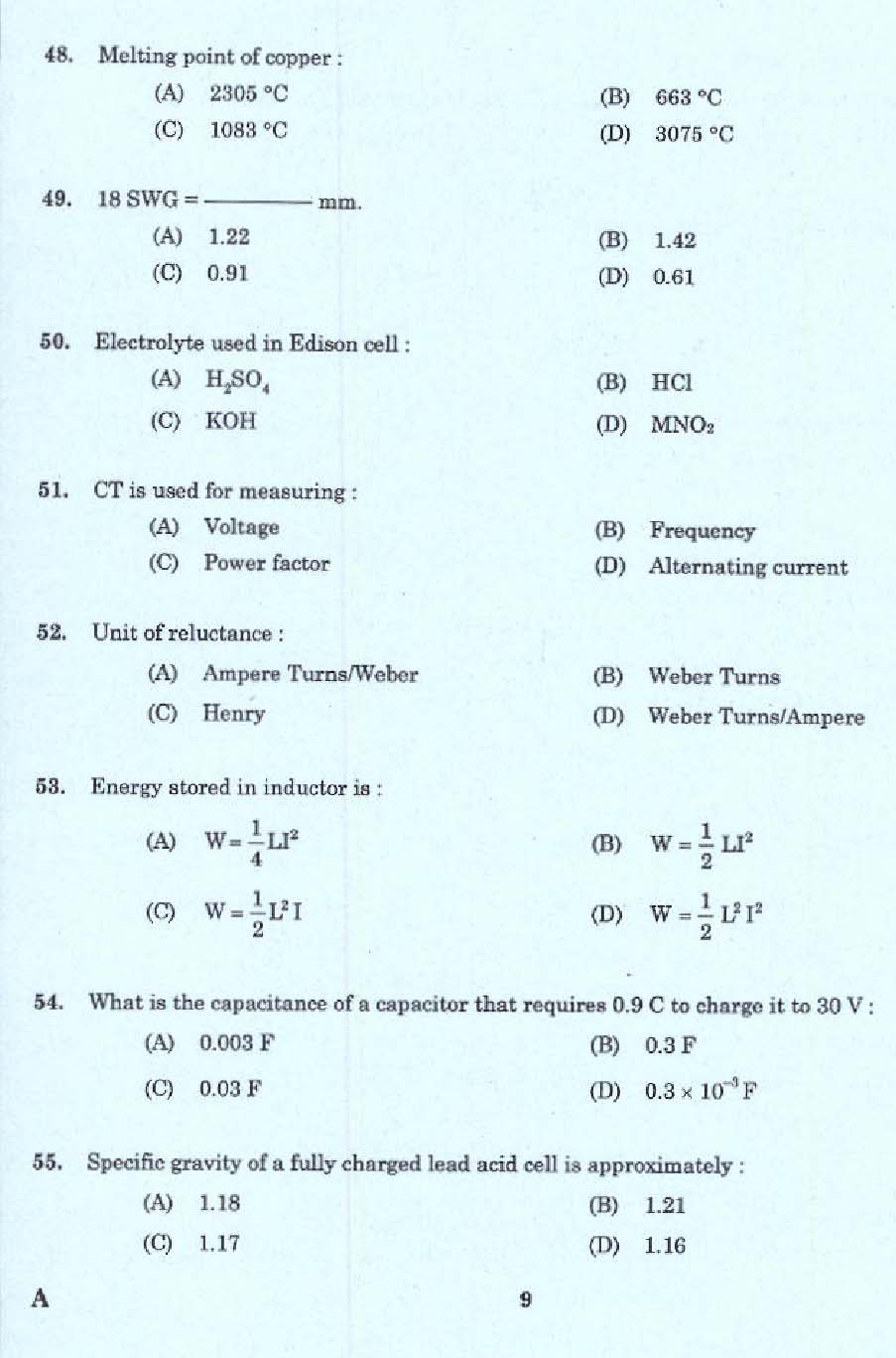 KPSC Draftsman Grade II Exam 2016 Code 1112016 7