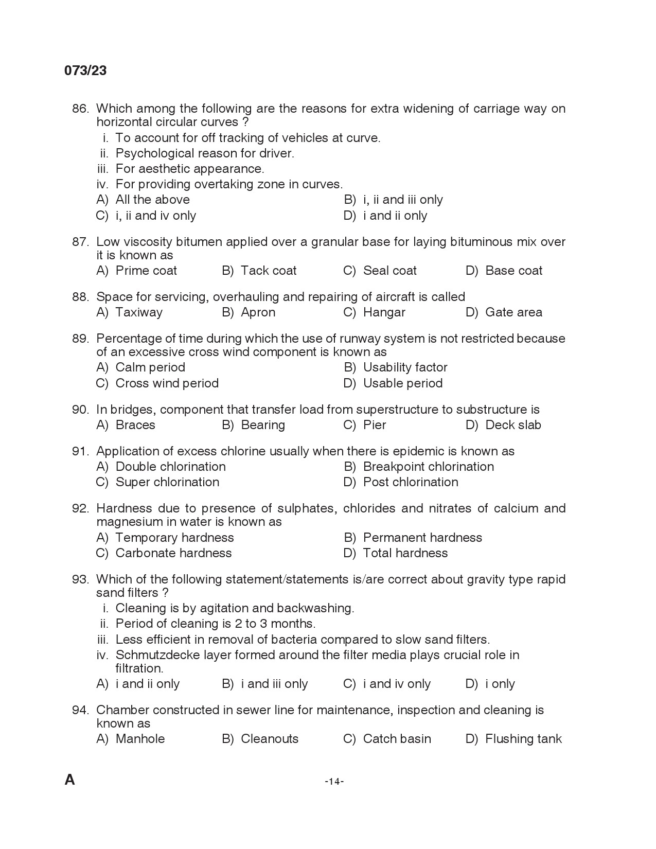 KPSC Draftsman Grade II Exam 2023 Code 0732023 13