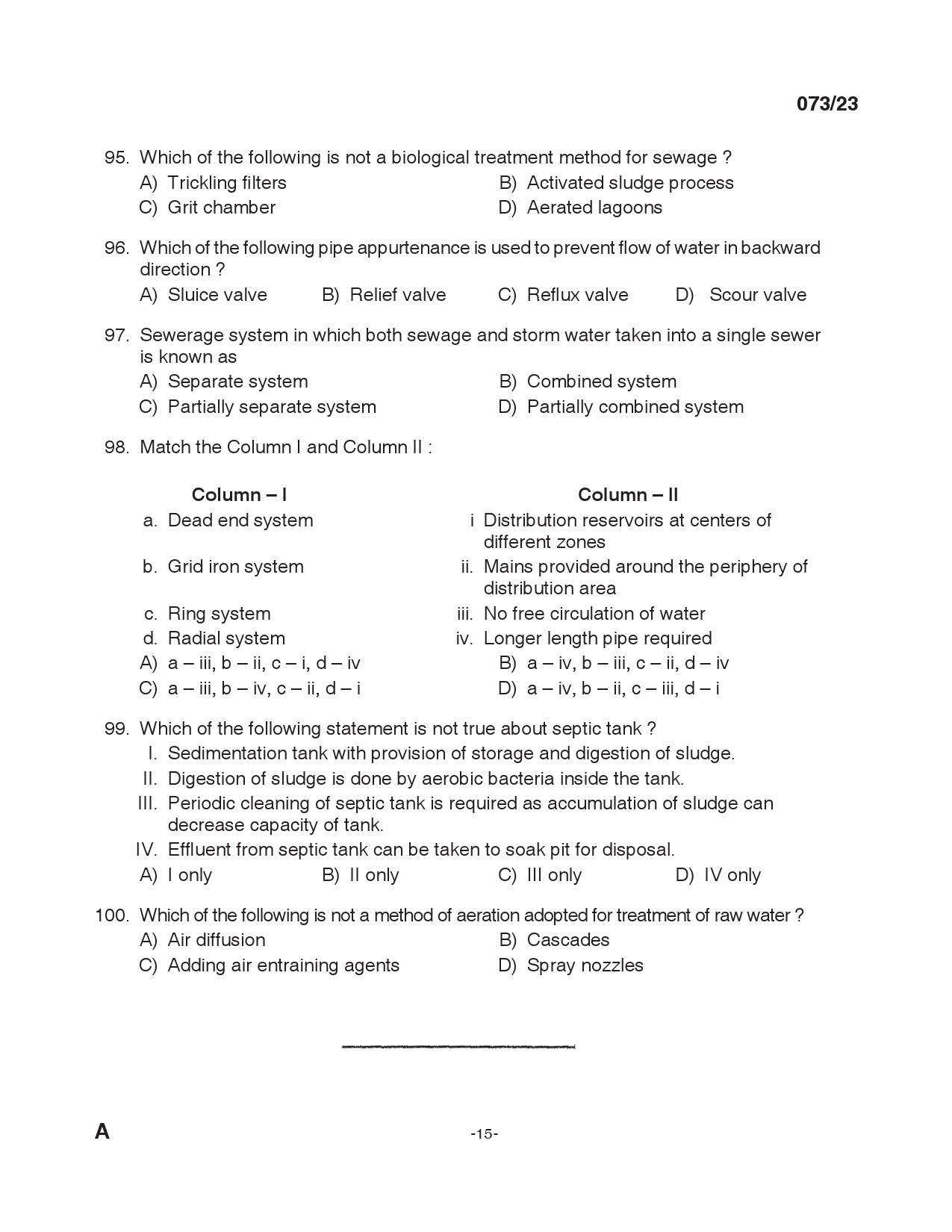 KPSC Draftsman Grade II Exam 2023 Code 0732023 14