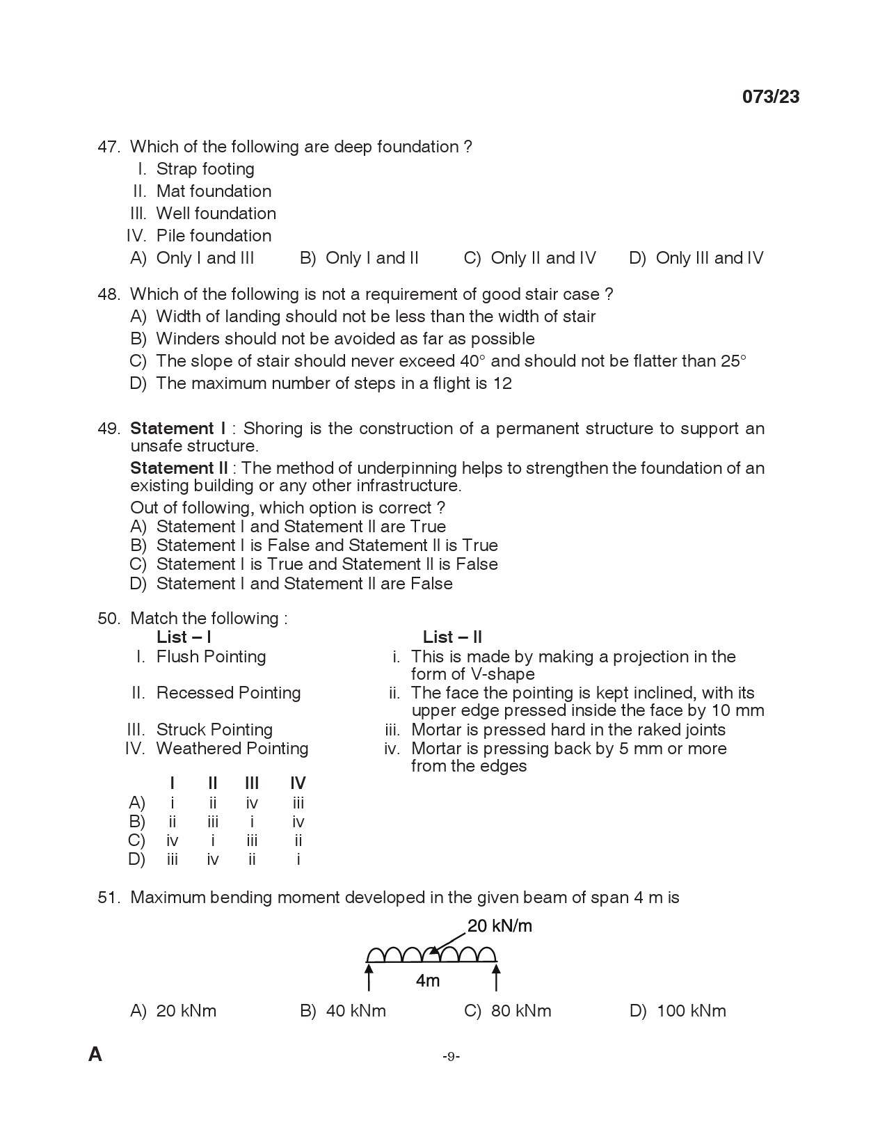 KPSC Draftsman Grade II Exam 2023 Code 0732023 8