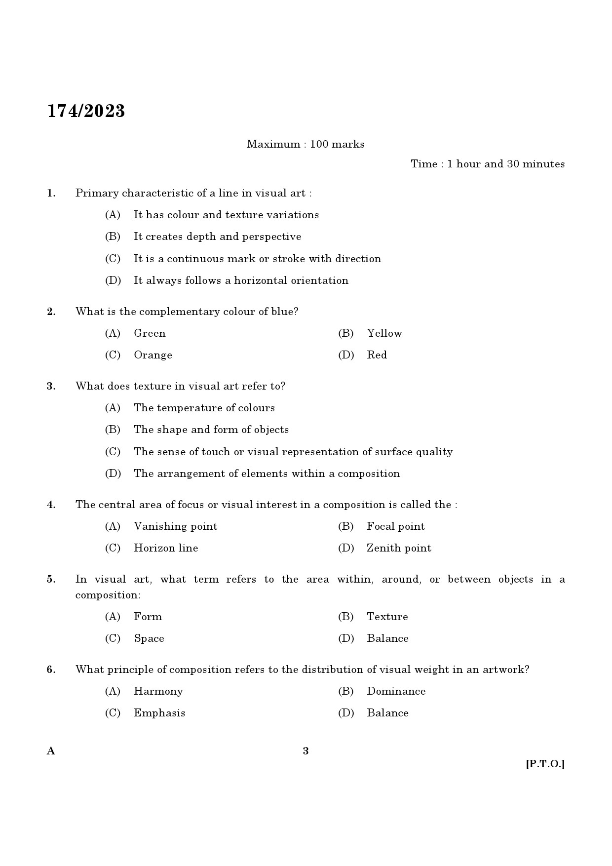 KPSC Draftsman Grade II Exam 2023 Code 1742023 1