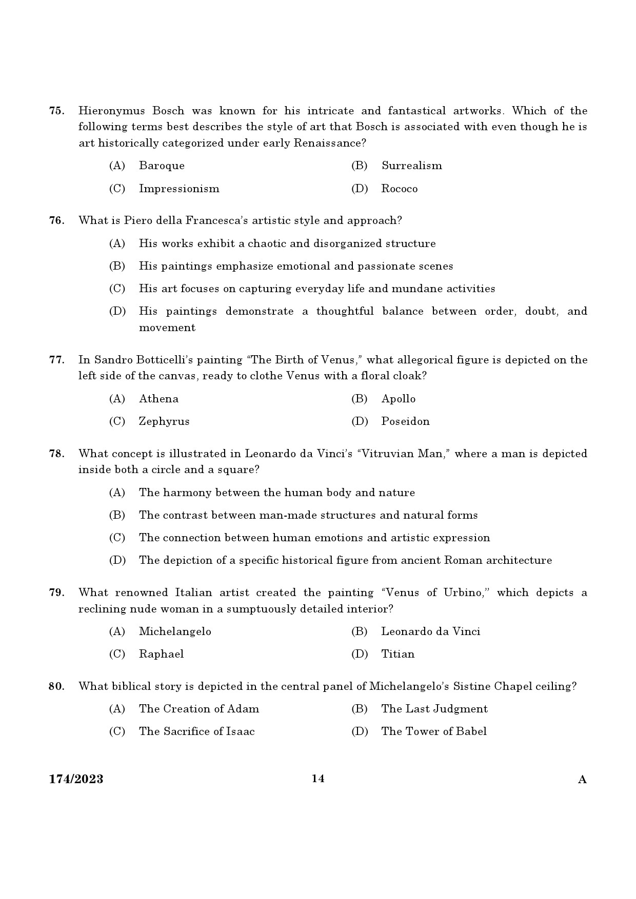 KPSC Draftsman Grade II Exam 2023 Code 1742023 12