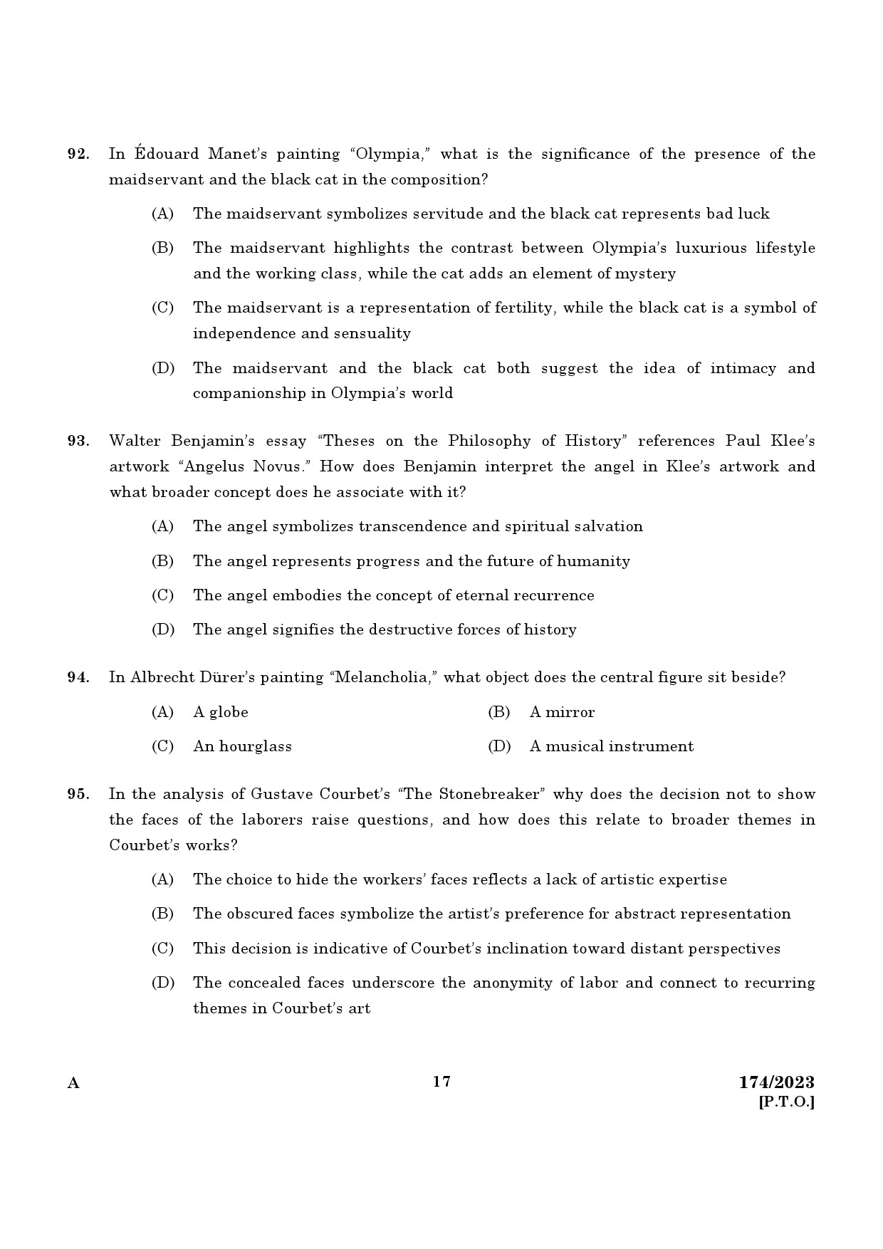 KPSC Draftsman Grade II Exam 2023 Code 1742023 15