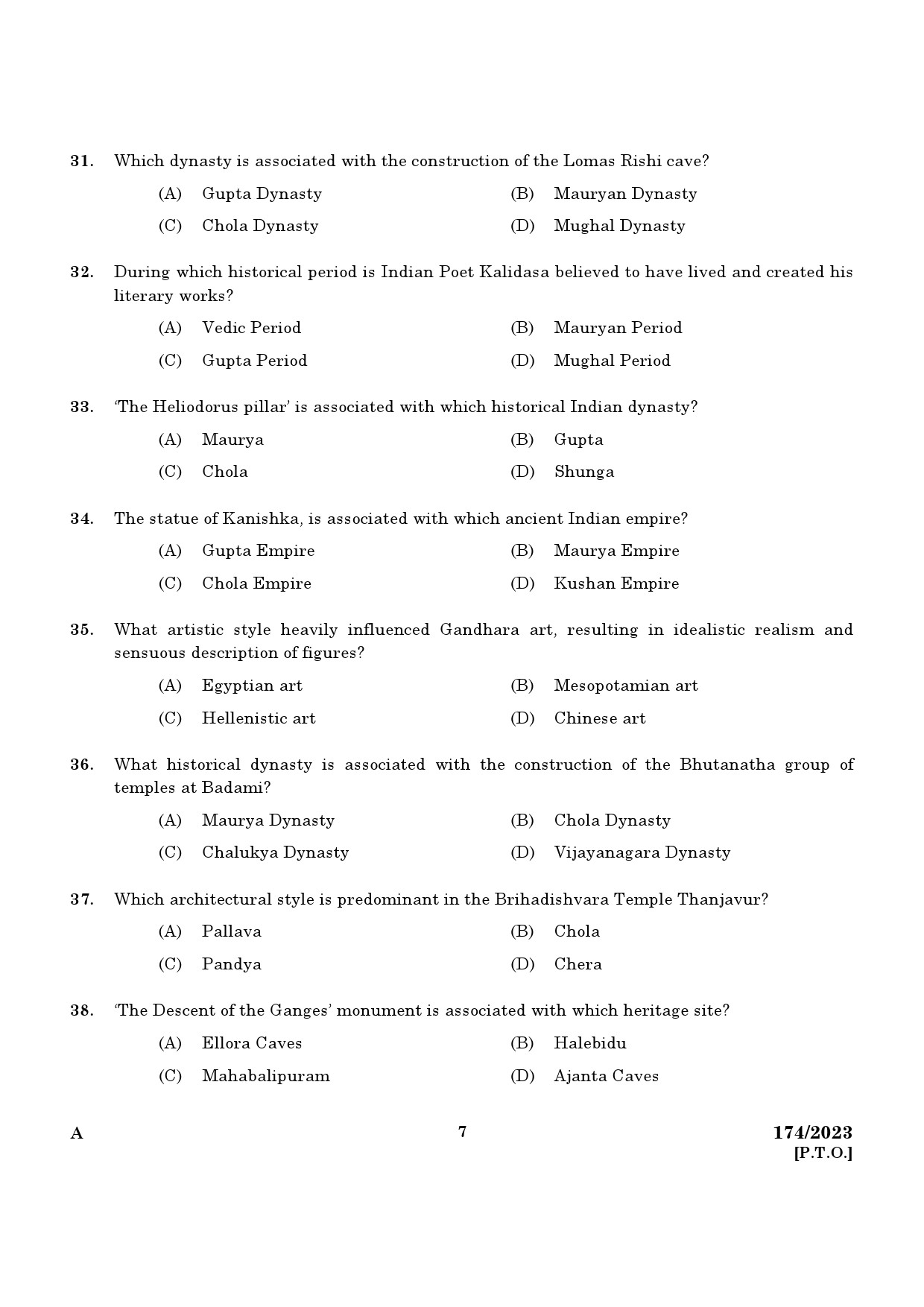 KPSC Draftsman Grade II Exam 2023 Code 1742023 5