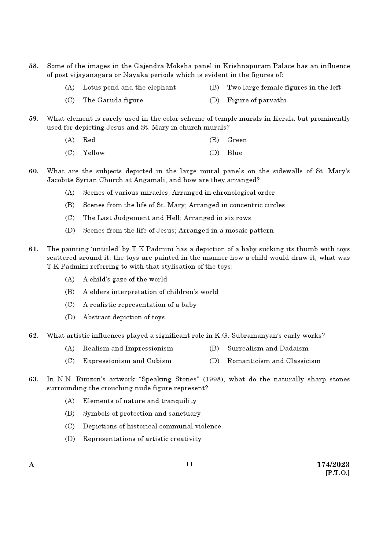 KPSC Draftsman Grade II Exam 2023 Code 1742023 9