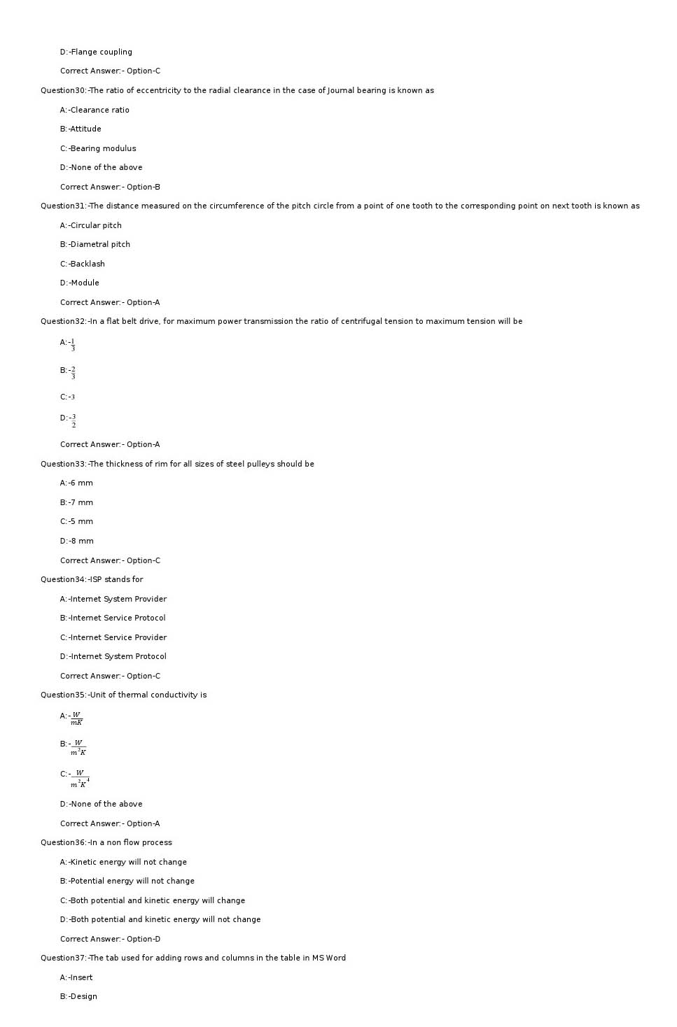 KPSC Mechanical Draughtsman Exam 2022 Code 802022OL 5