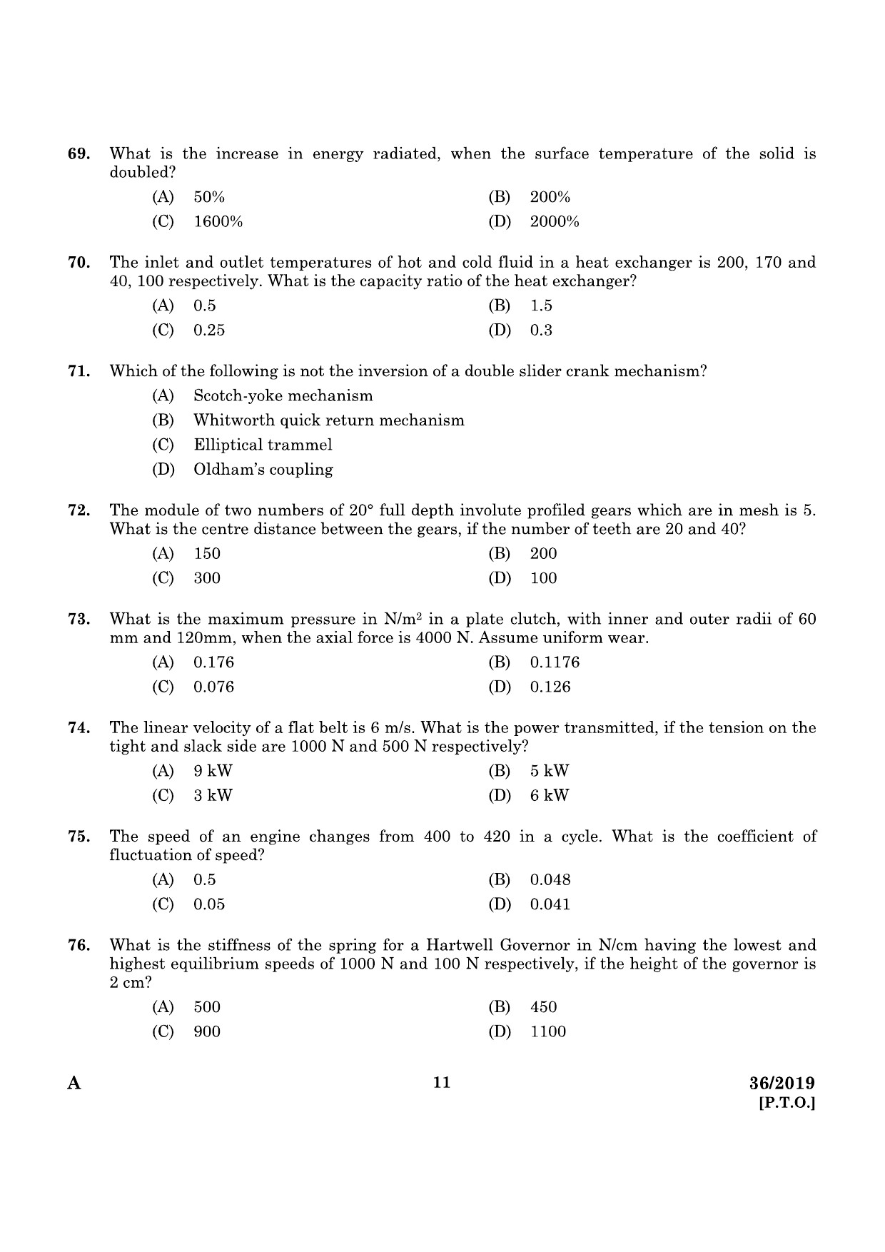 KPSC Assistant Drilling Engineer Mining and Geology Exam 2019 Code 0362019 9