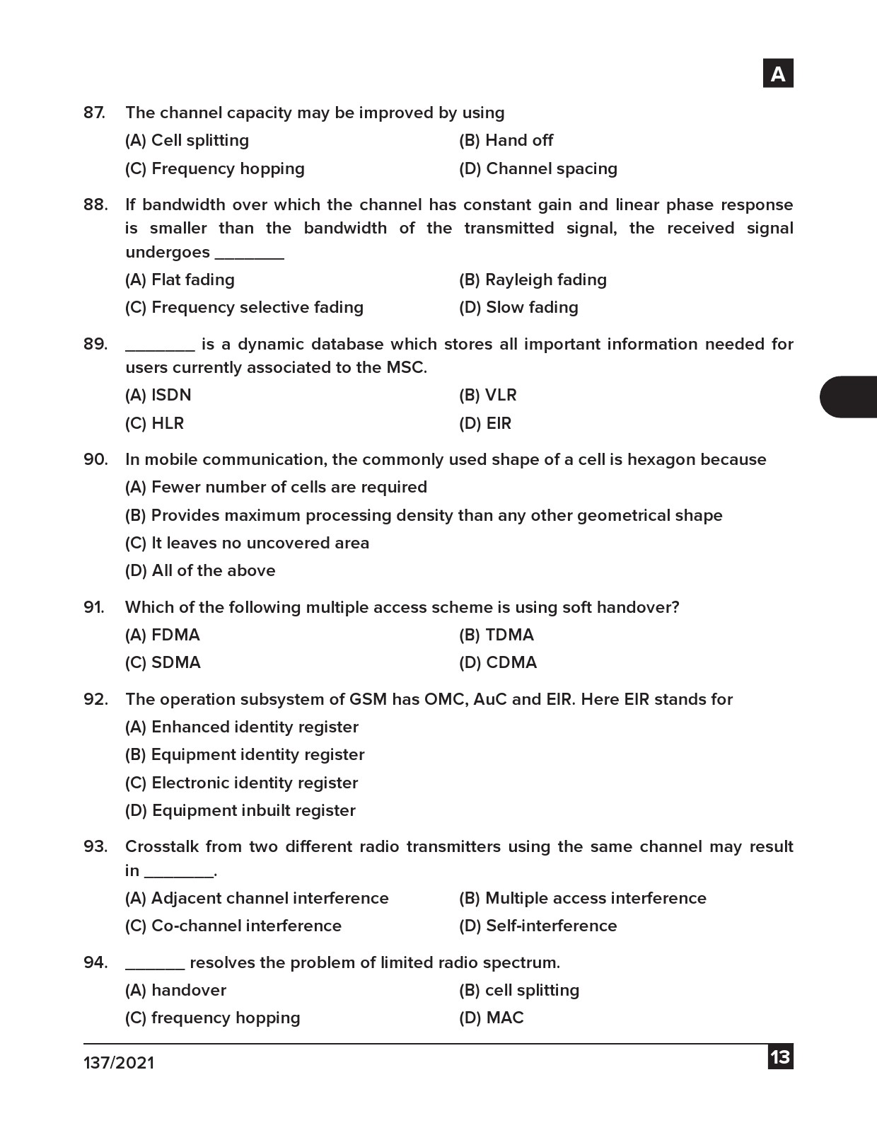 KPSC Engineering Assistant Exam 2021 Code 1372021 12