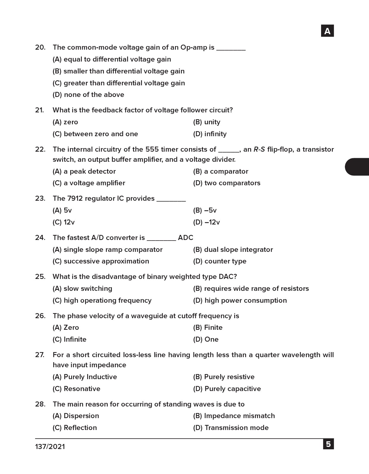 KPSC Engineering Assistant Exam 2021 Code 1372021 4