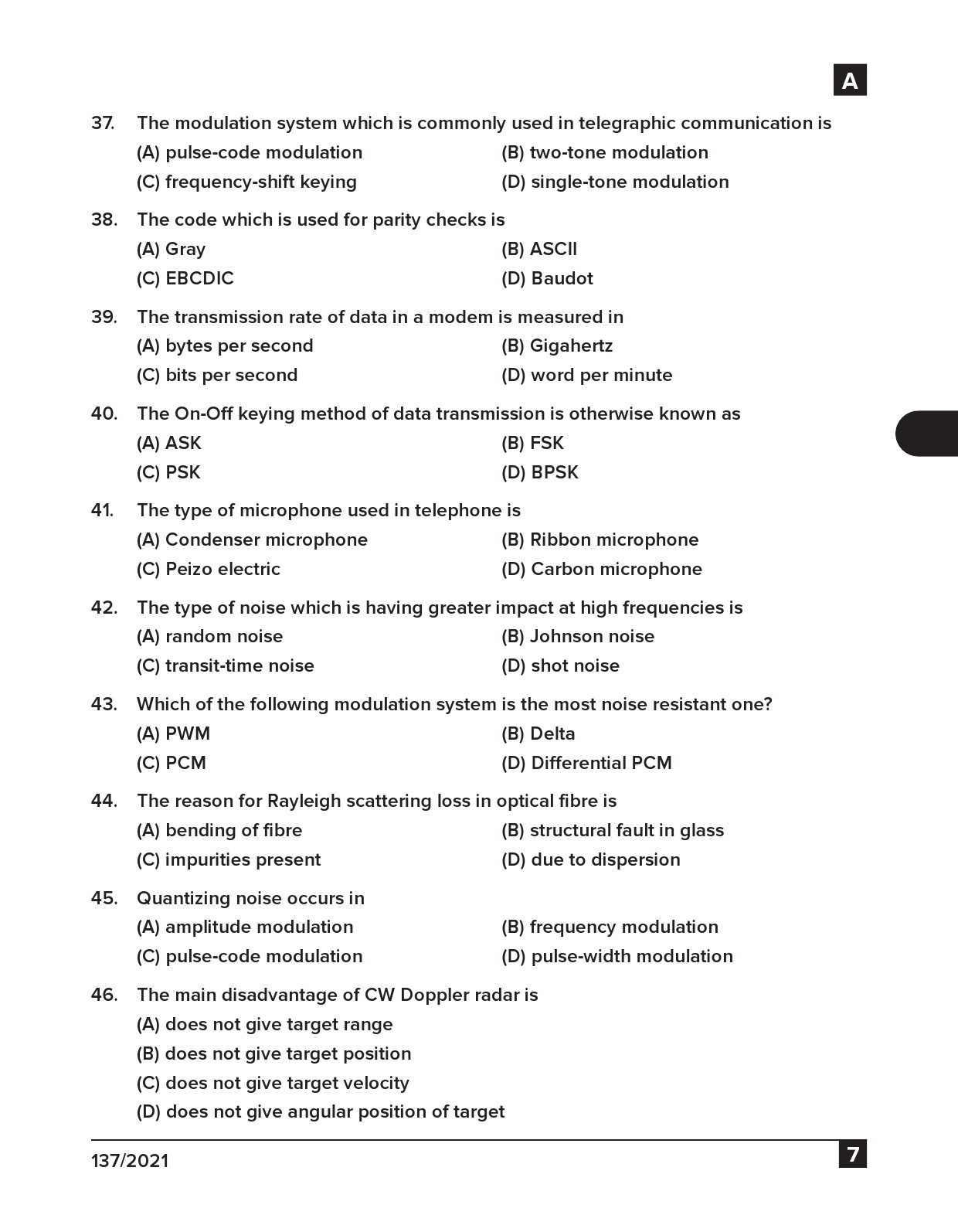 KPSC Engineering Assistant Exam 2021 Code 1372021 6