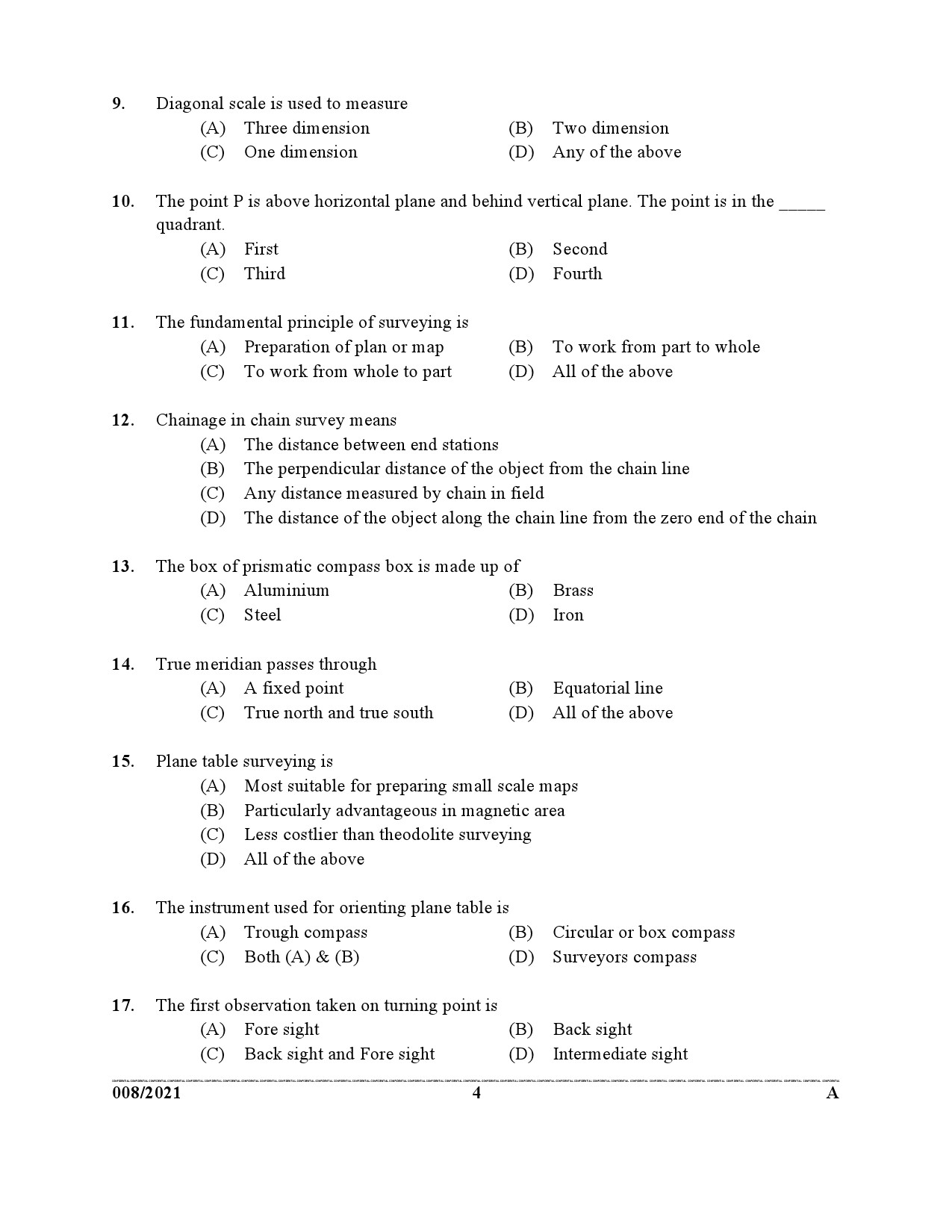 KPSC Engineering Assistant Grade III Exam 2021 Code 0082021 3