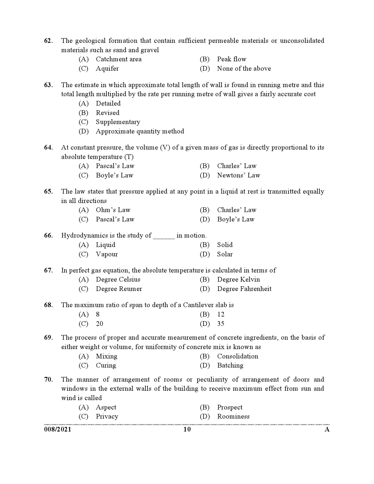 KPSC Engineering Assistant Grade III Exam 2021 Code 0082021 9