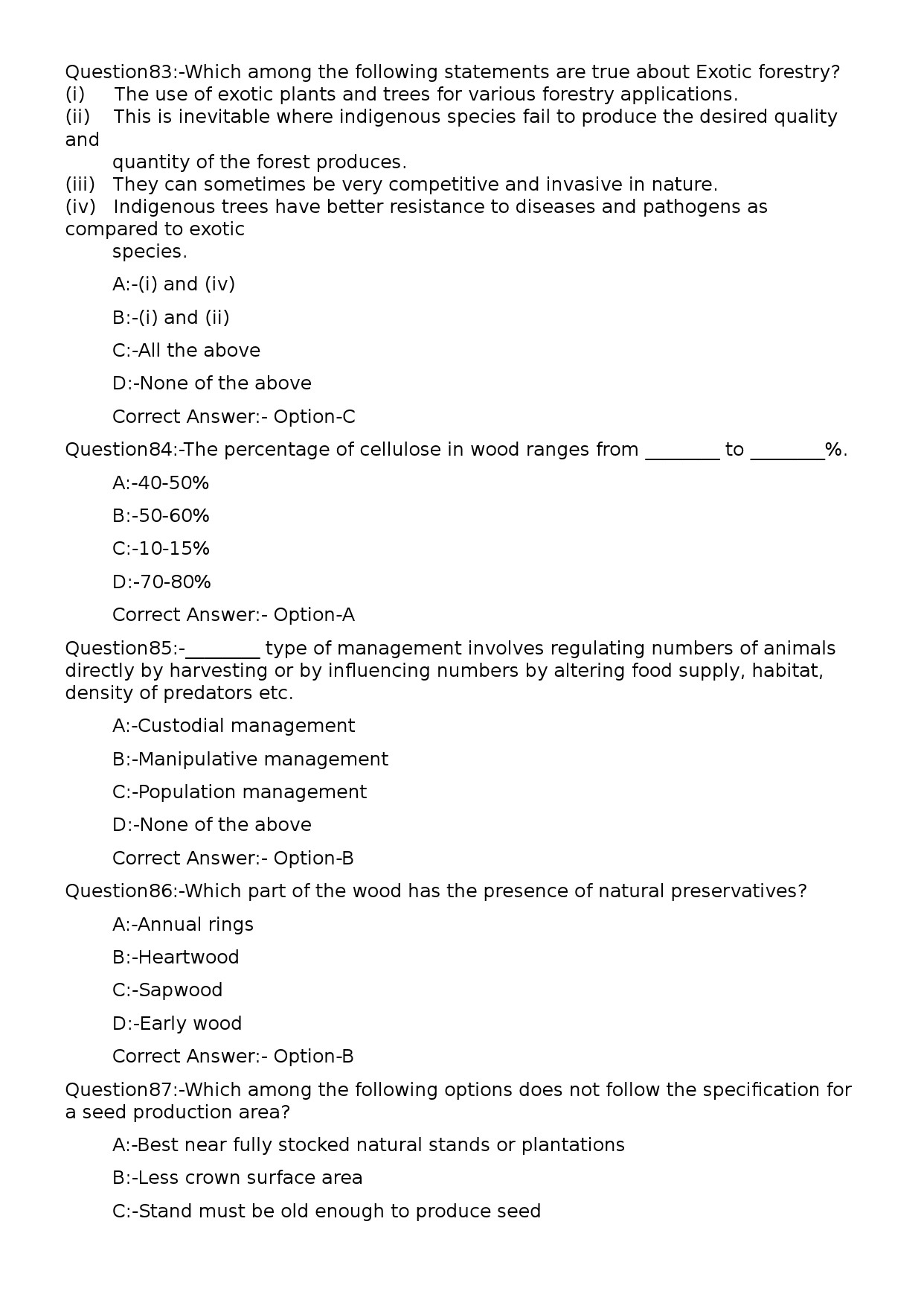 KPSC Forest Ranger Exam 2023 Code 592023OL 17