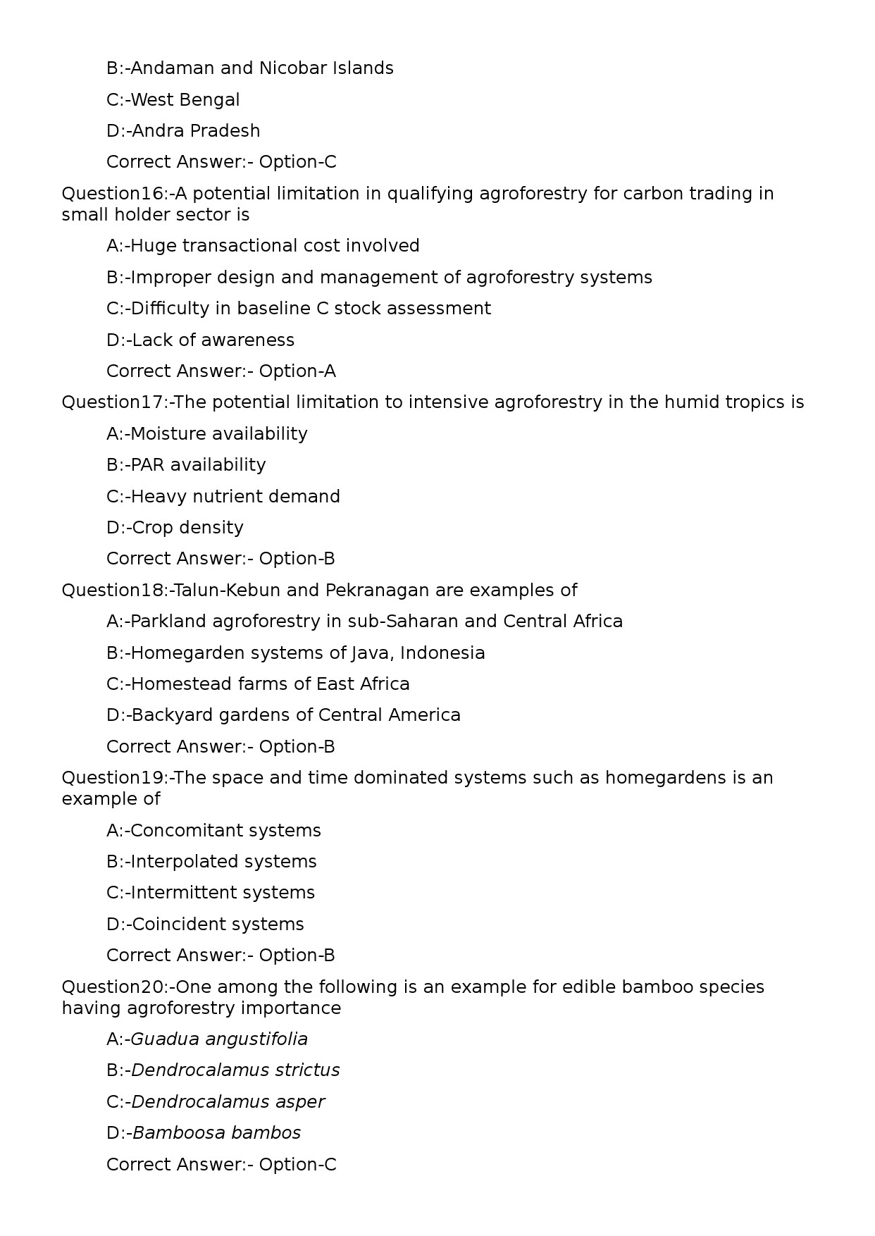 KPSC Forest Ranger Exam 2023 Code 592023OL 4