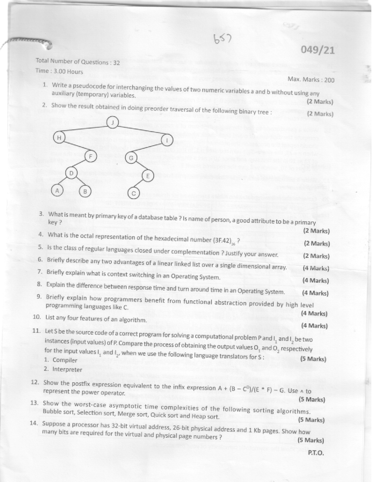 KPSC Range Forest Officer Exam 2021 Code 04921 1