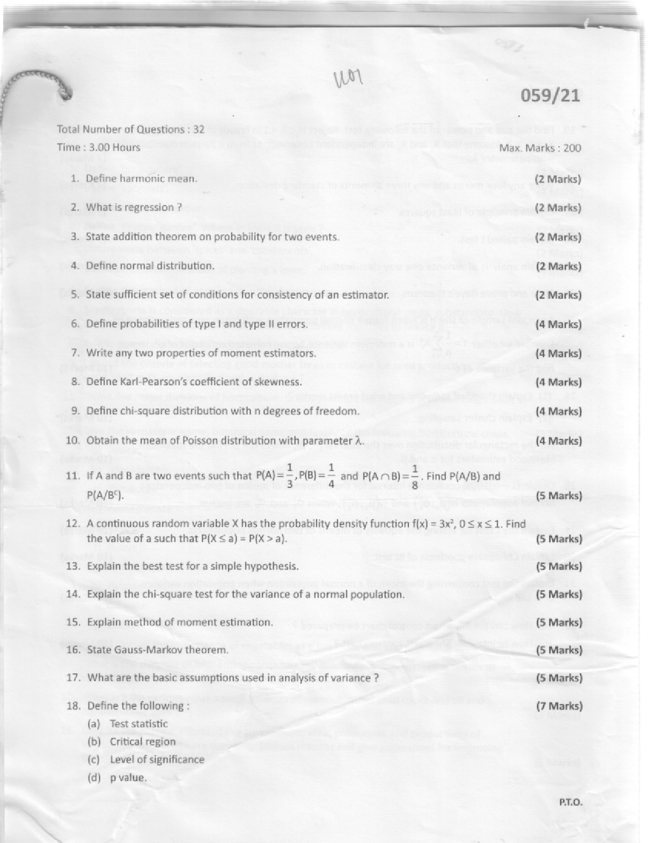 KPSC Range Forest Officer Exam 2021 Code 05921 1