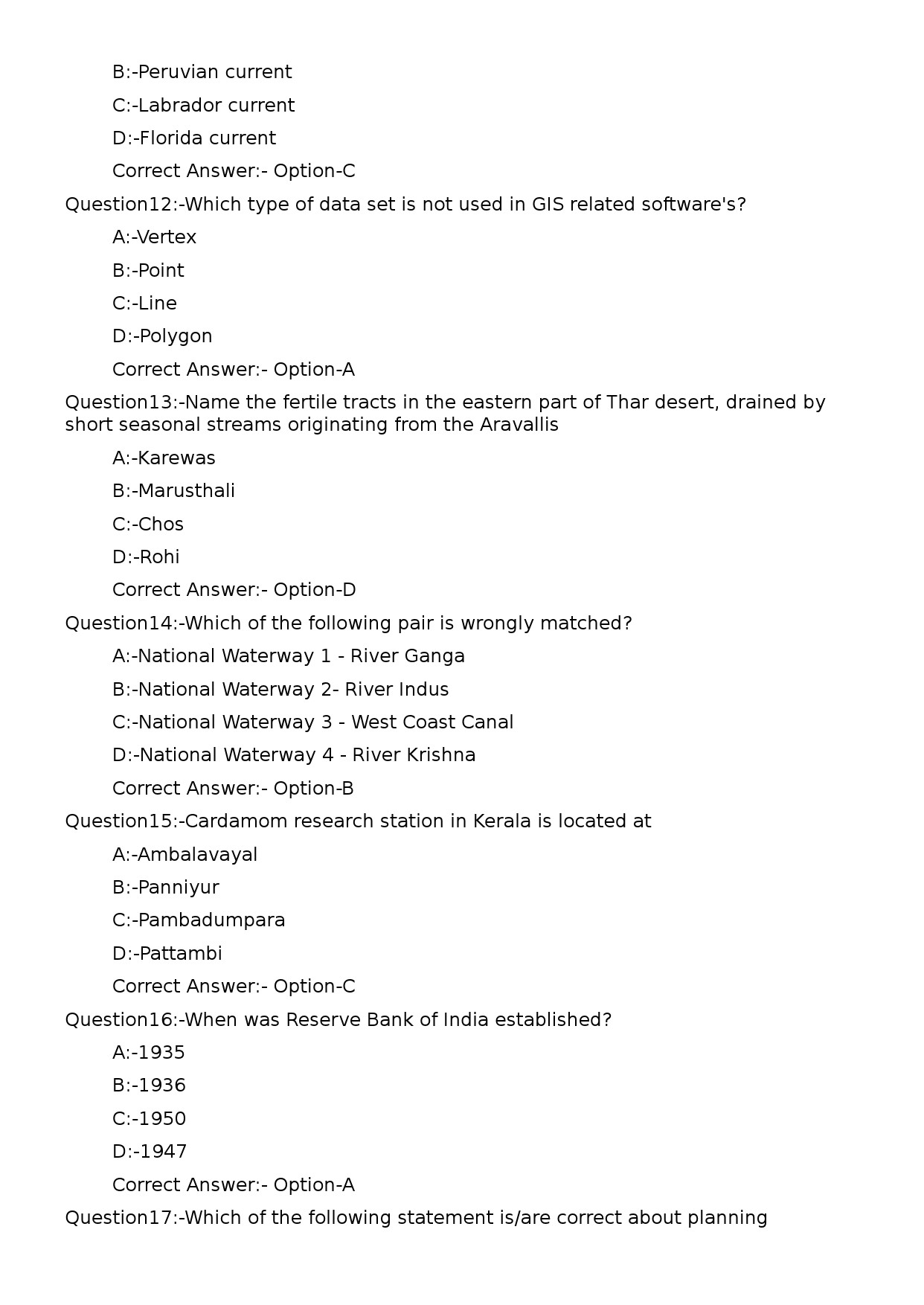 KPSC Range Forest Officer Kannada Exam 2023 Code 1032023OL 3