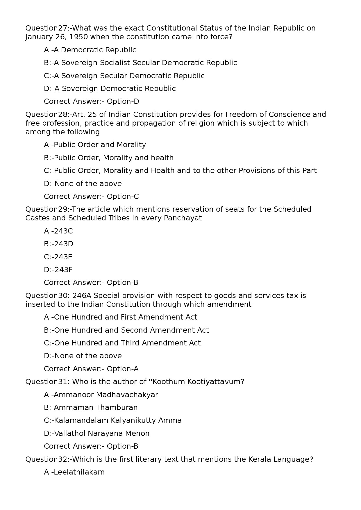 KPSC Range Forest Officer Kannada Exam 2023 Code 1032023OL 6