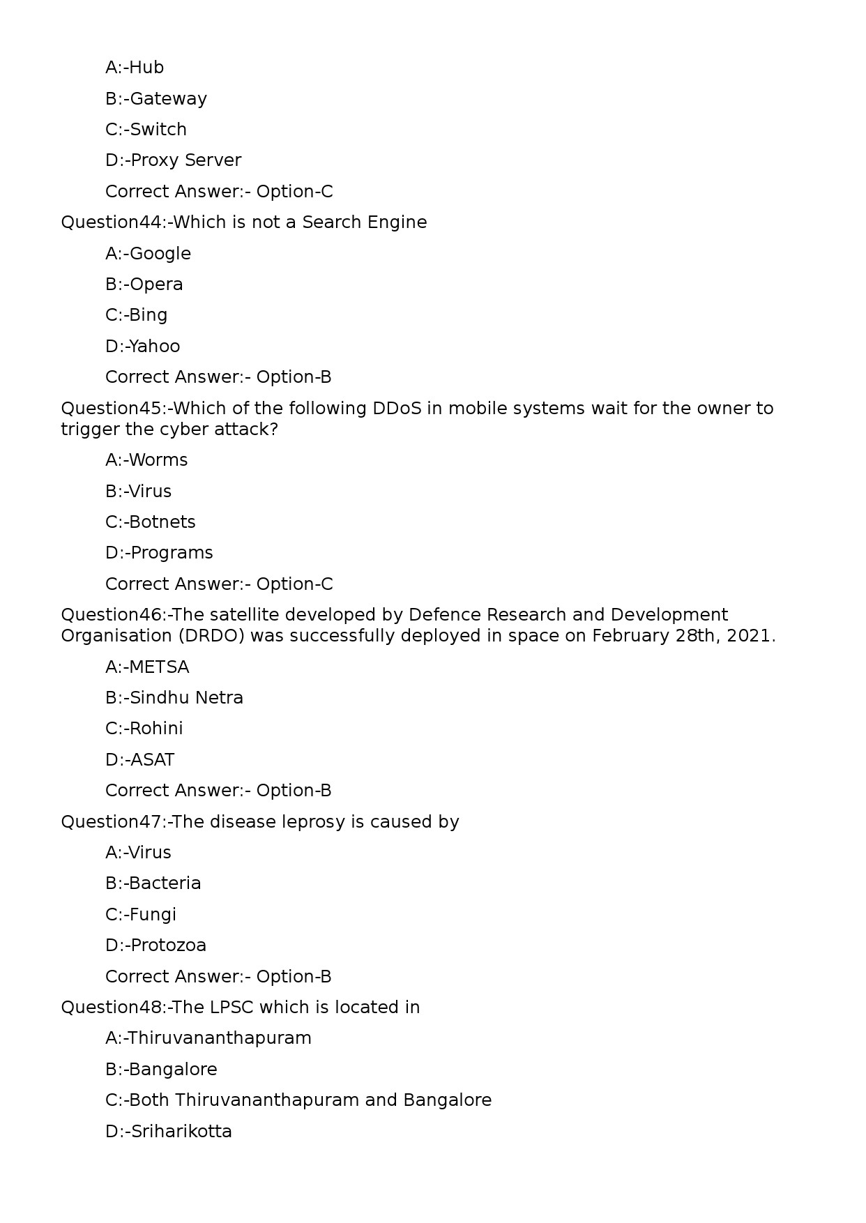 KPSC Range Forest Officer Kannada Exam 2023 Code 1032023OL 9