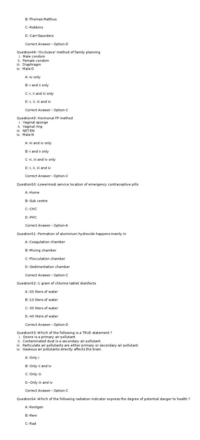 KPSC Health Inspector Grade II Exam 2022 Code 922022OL 7