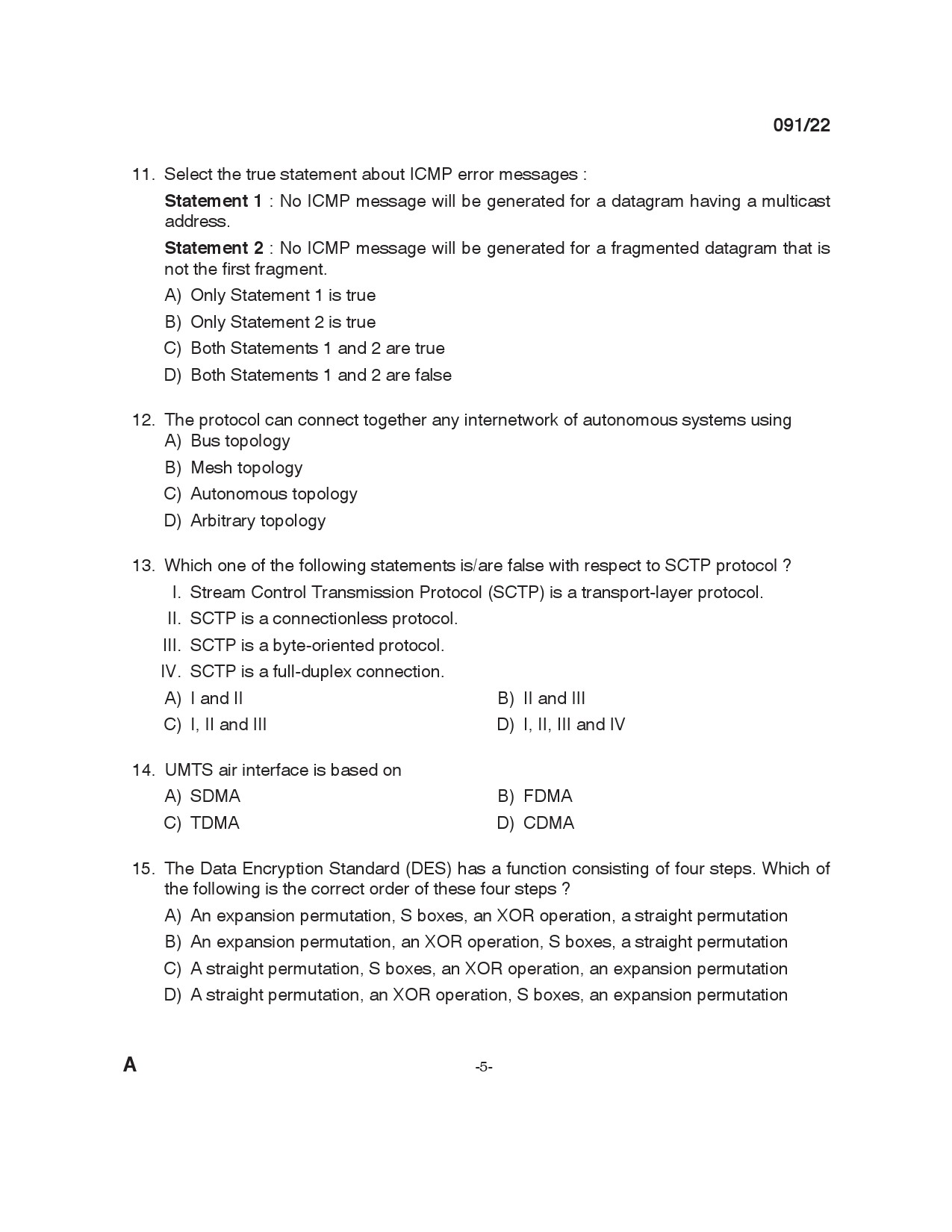 KPSC Instructor Grade I in Information Technology Exam 2022 Code 912022 4