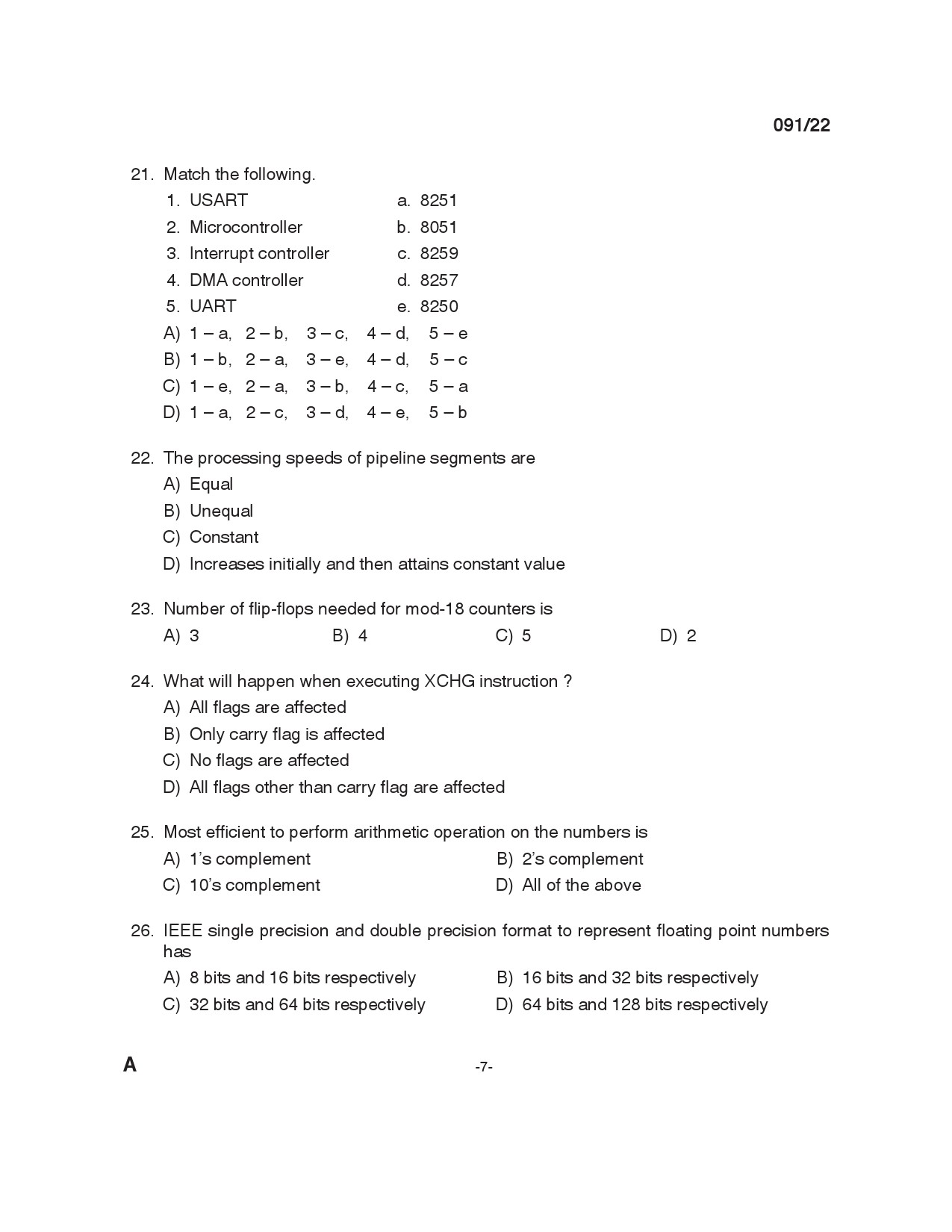 KPSC Instructor Grade I in Information Technology Exam 2022 Code 912022 6