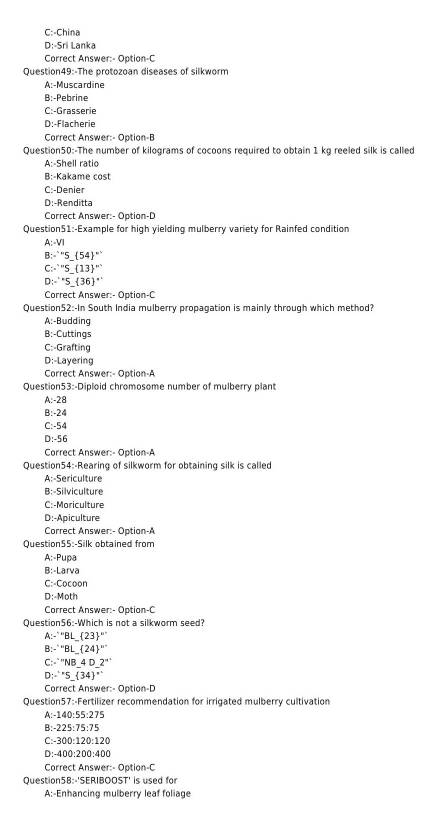 KPSC Lab Technical Assistant Exam 2016 Code 12016OL 6