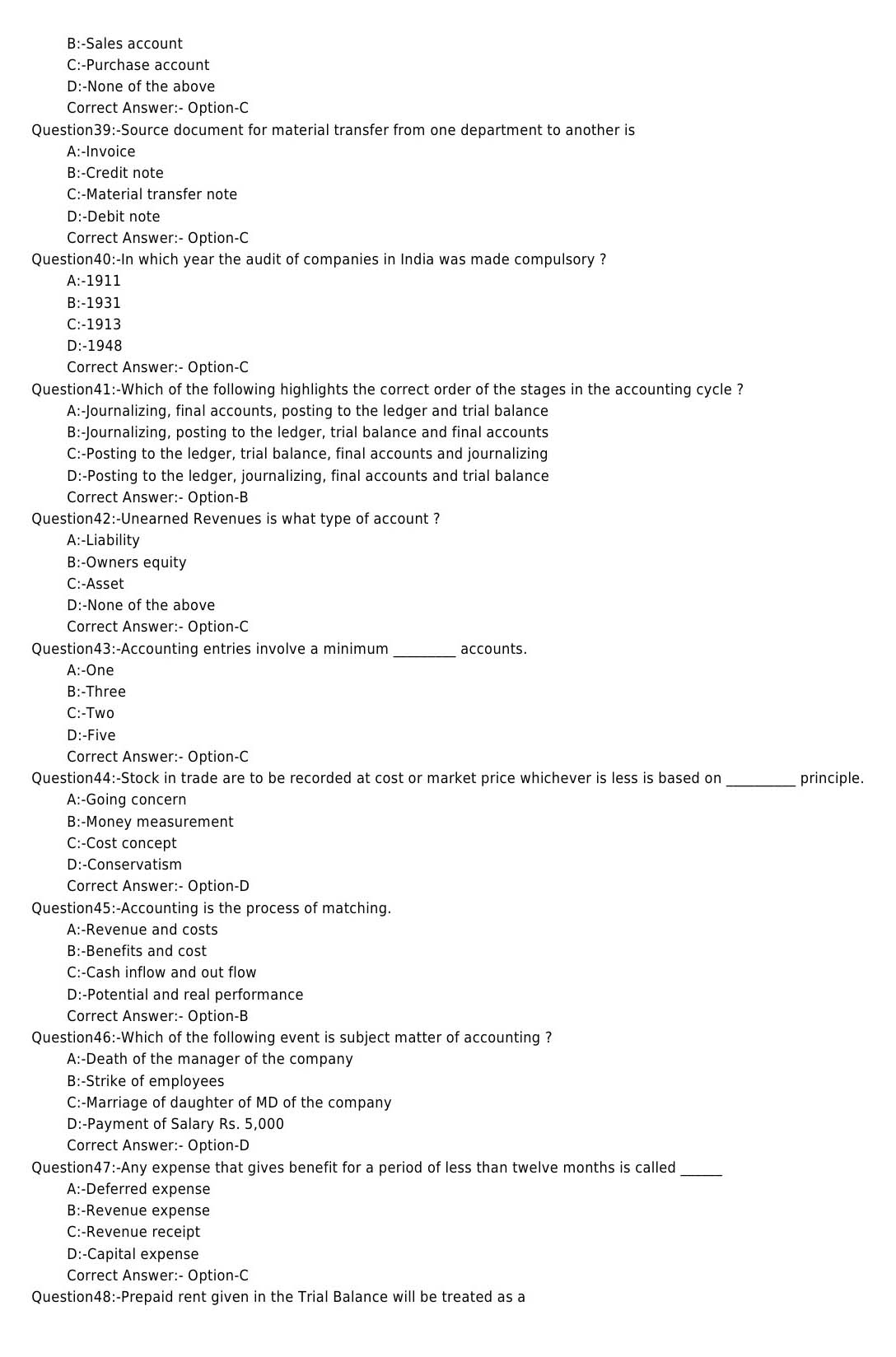 Laboratory Technical Assistant Accountancy and Auditing Exam 2017 5