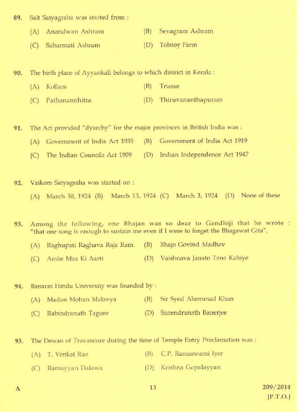 Laboratory Technical Assistant Agriculture Nursery Management Exam 2014 11