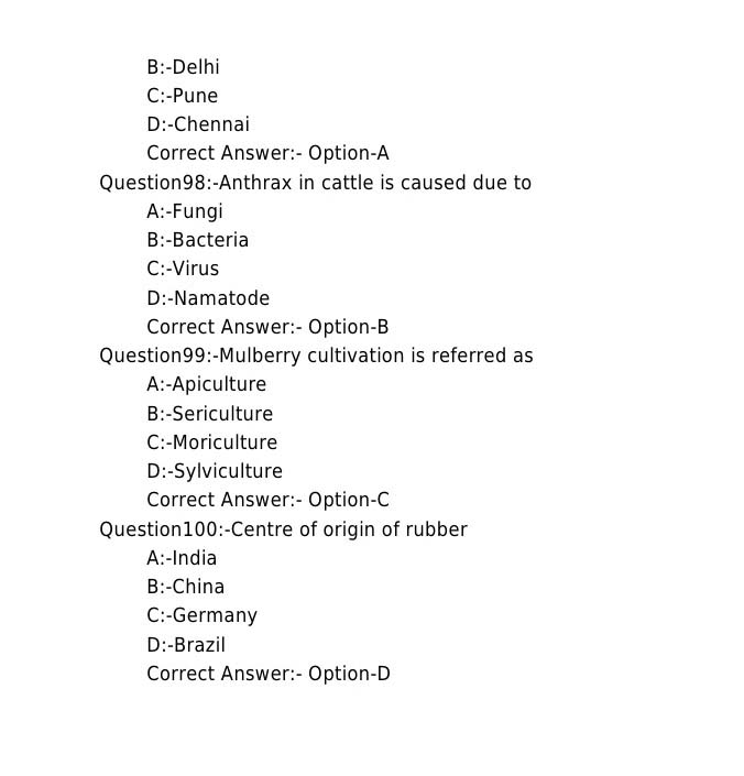 Laboratory Technical Assistant Agriculture Nursery Management Exam 2018 11