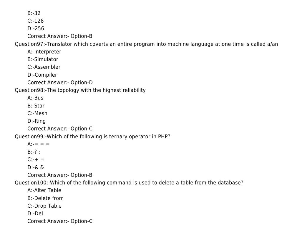 Laboratory Technical Assistant Computer Application Exam 2017 Code 942017OL 11