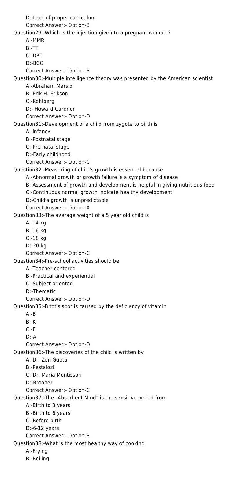 Laboratory Technical Assistant Creche and Pre School Management Exam 2017 4