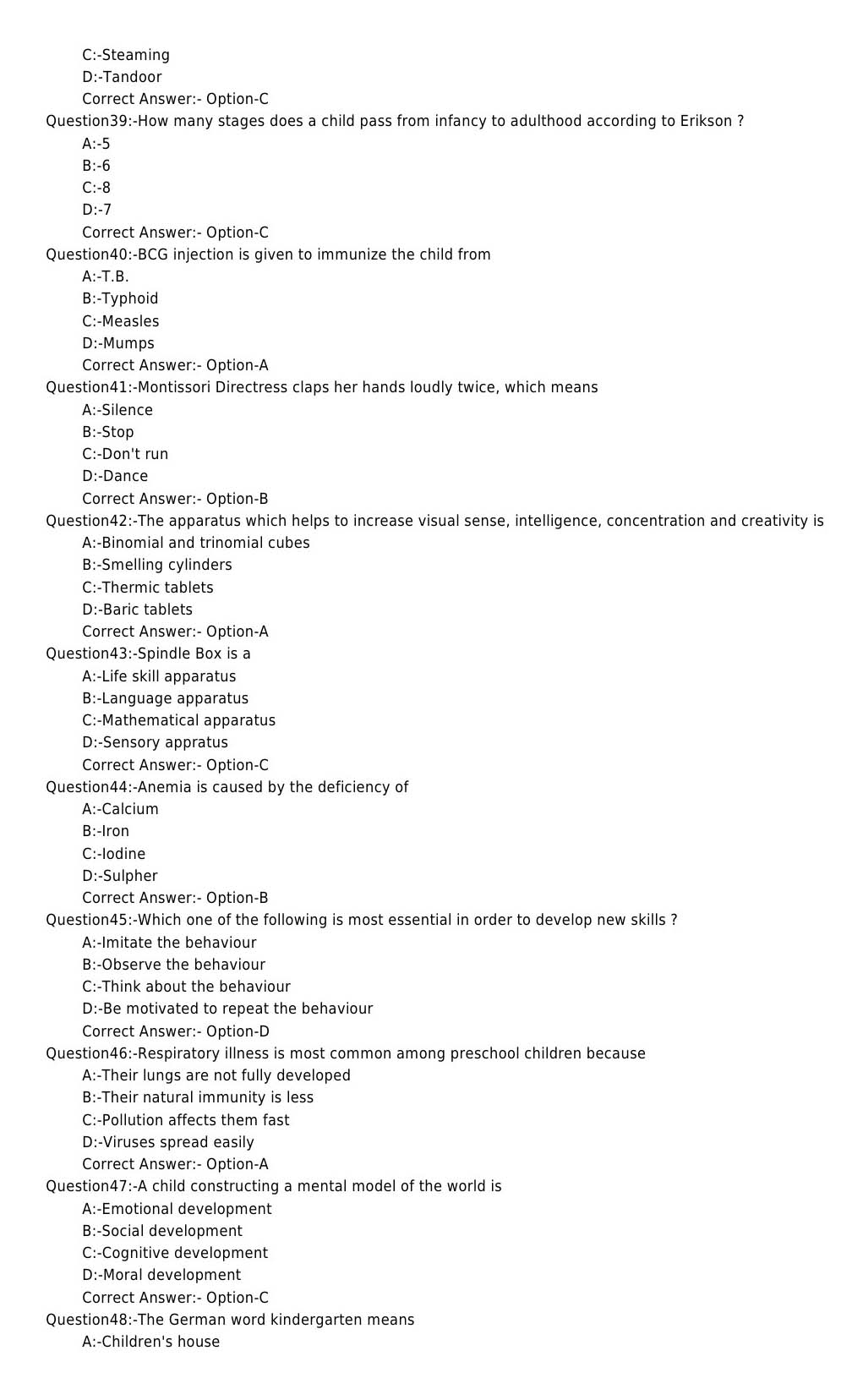 Laboratory Technical Assistant Creche and Pre School Management Exam 2017 5