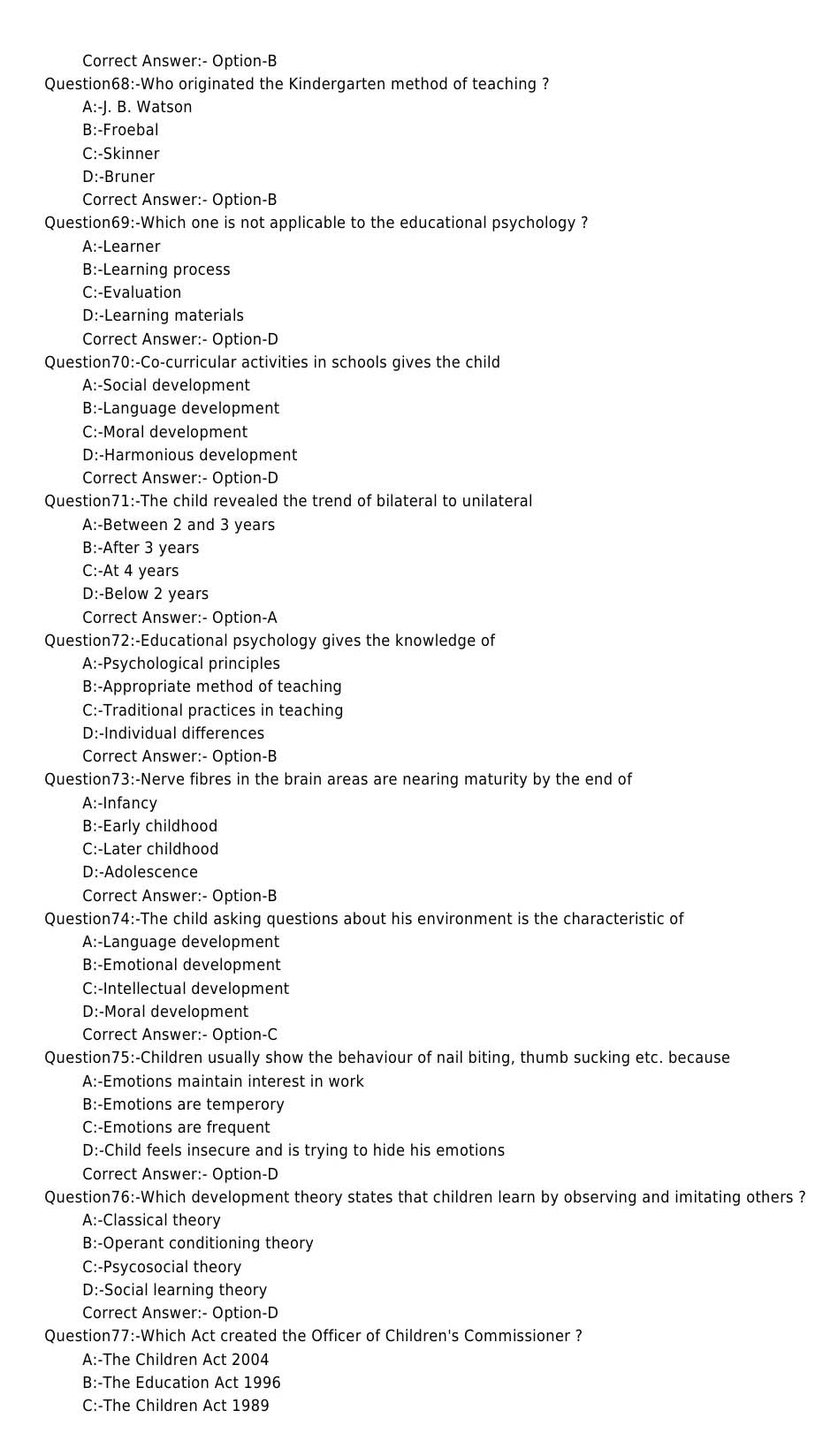 Laboratory Technical Assistant Creche and Pre School Management Exam 2017 8