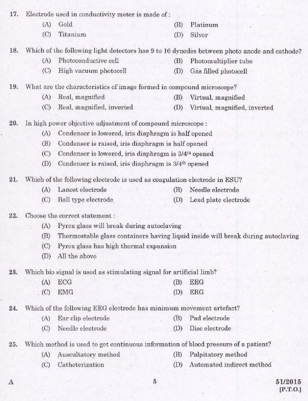 Laboratory Technical Assistant Maintenance and Operation of Bio Medical Equipments 2015 3