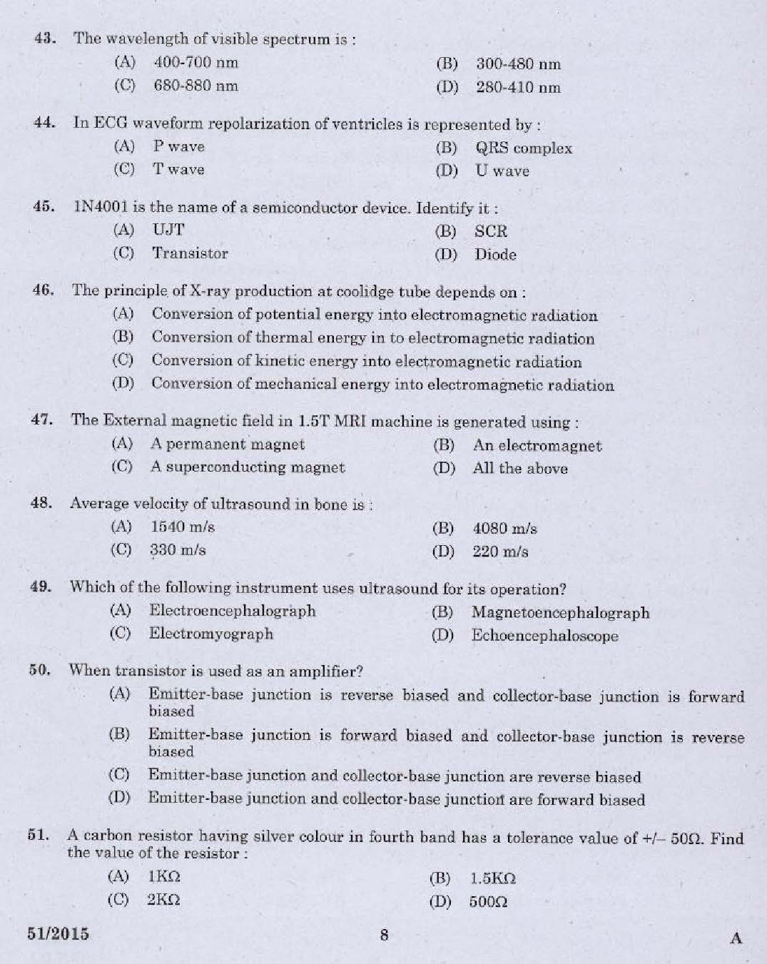 Laboratory Technical Assistant Maintenance and Operation of Bio Medical Equipments 2015 6