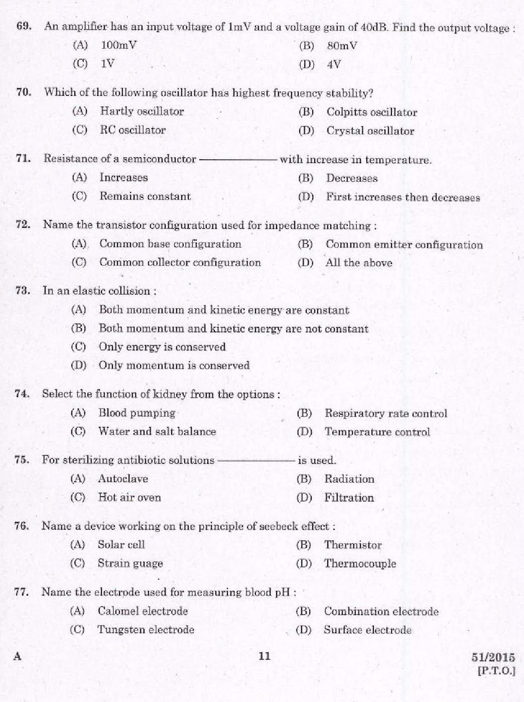 Laboratory Technical Assistant Maintenance and Operation of Bio Medical Equipments 2015 9