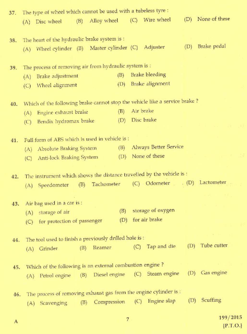 Laboratory Technical Assistant Maintenance and Repairs of Automobiles 2015 5