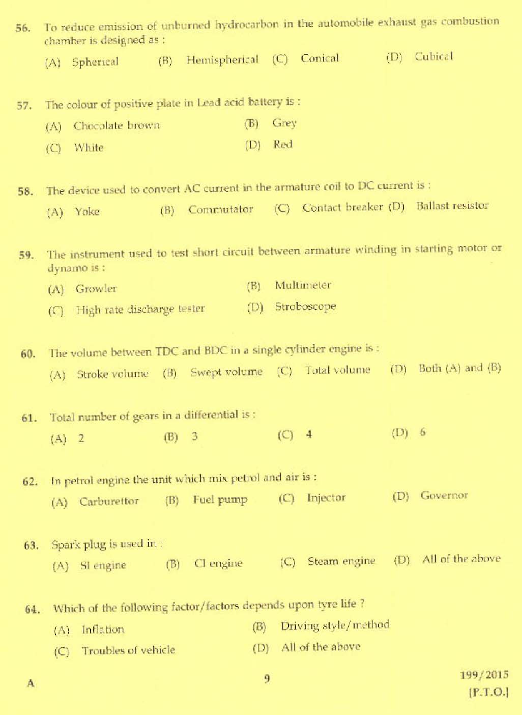 Laboratory Technical Assistant Maintenance and Repairs of Automobiles 2015 7