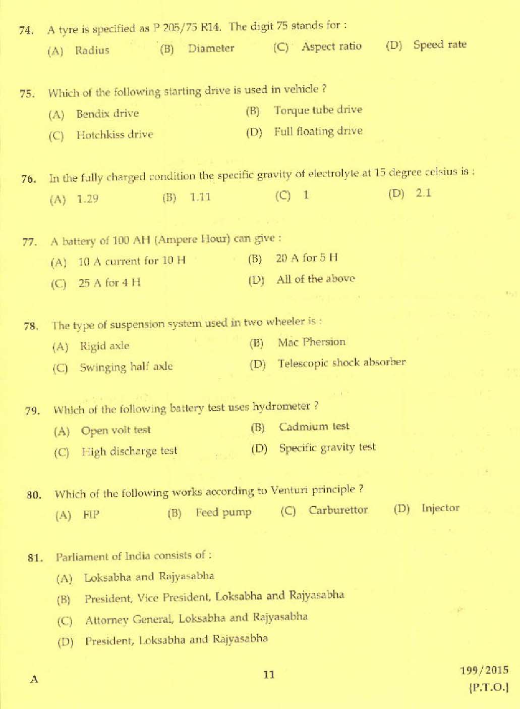 Laboratory Technical Assistant Maintenance and Repairs of Automobiles 2015 9