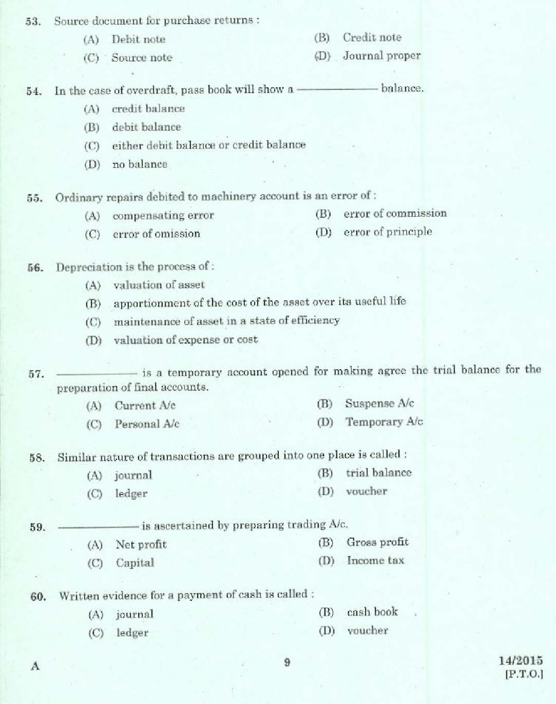 Laboratory Technical Assistant Reception Book Keeping and Communication 2015 7