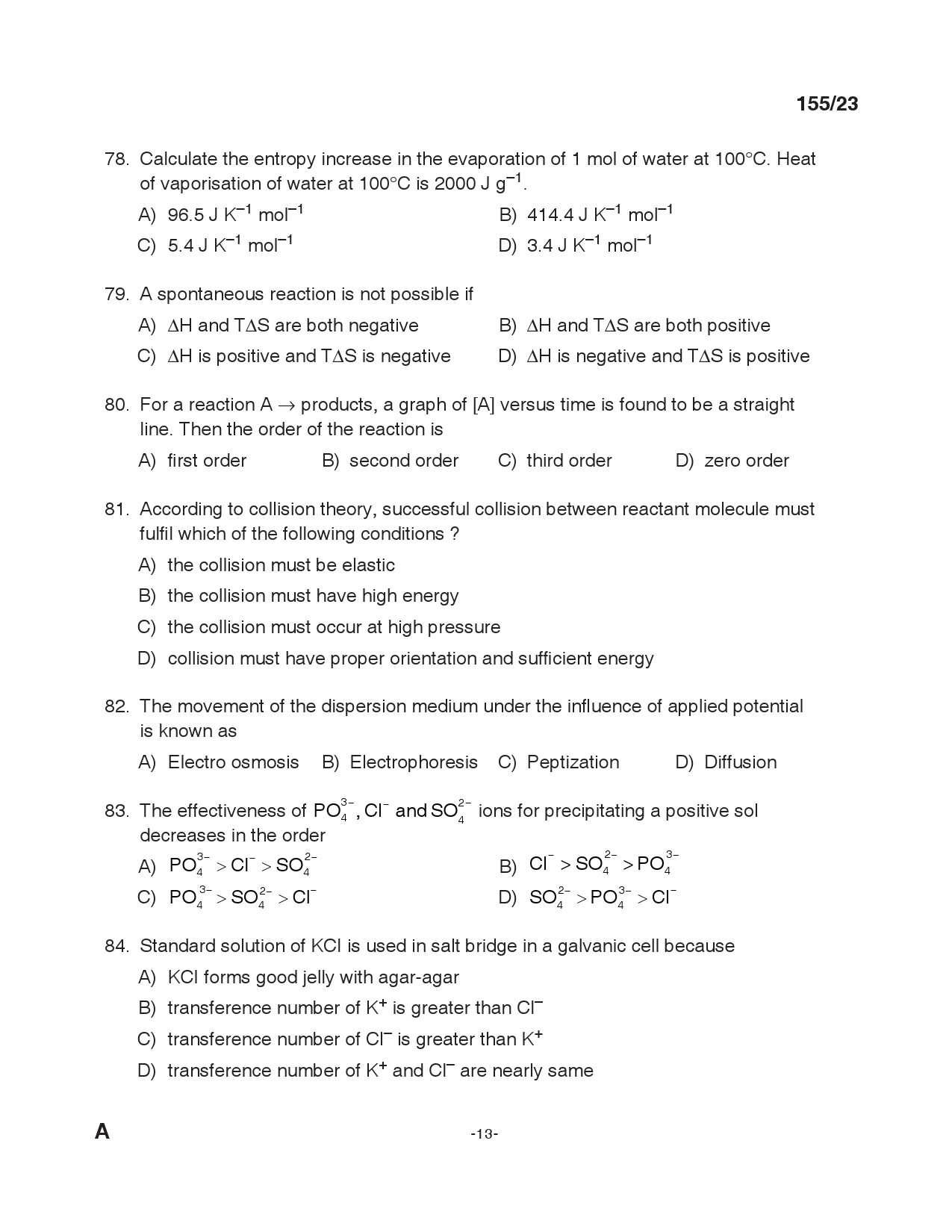 KPSC Laboratory Technician Exam 2023 Code 1552023 12