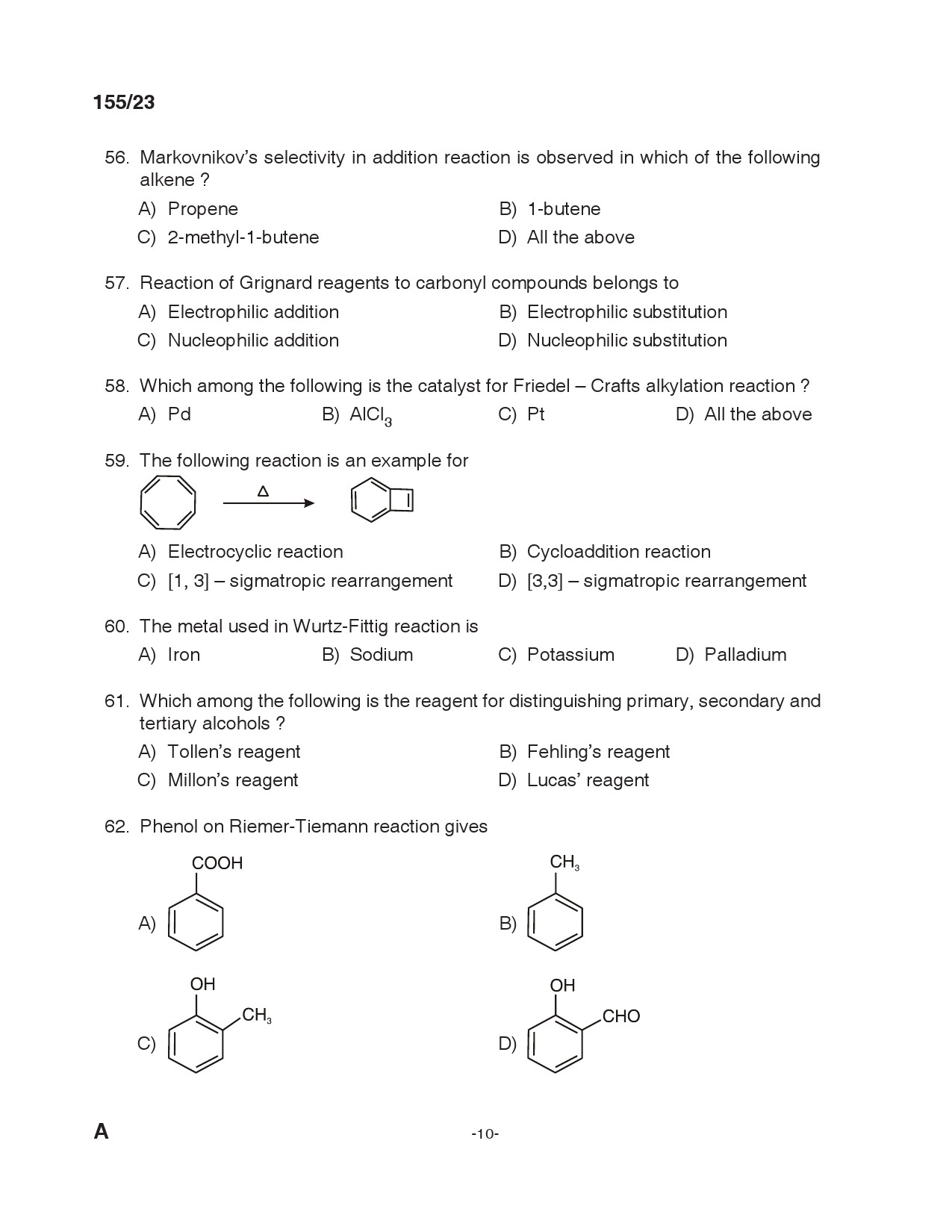 KPSC Laboratory Technician Exam 2023 Code 1552023 9